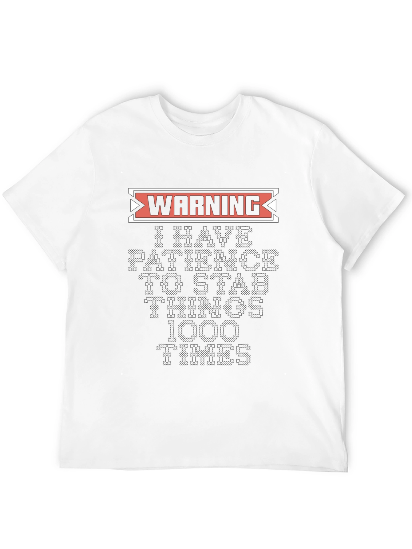 Warning: I Have Patience Graphic Novelty T-Shirt