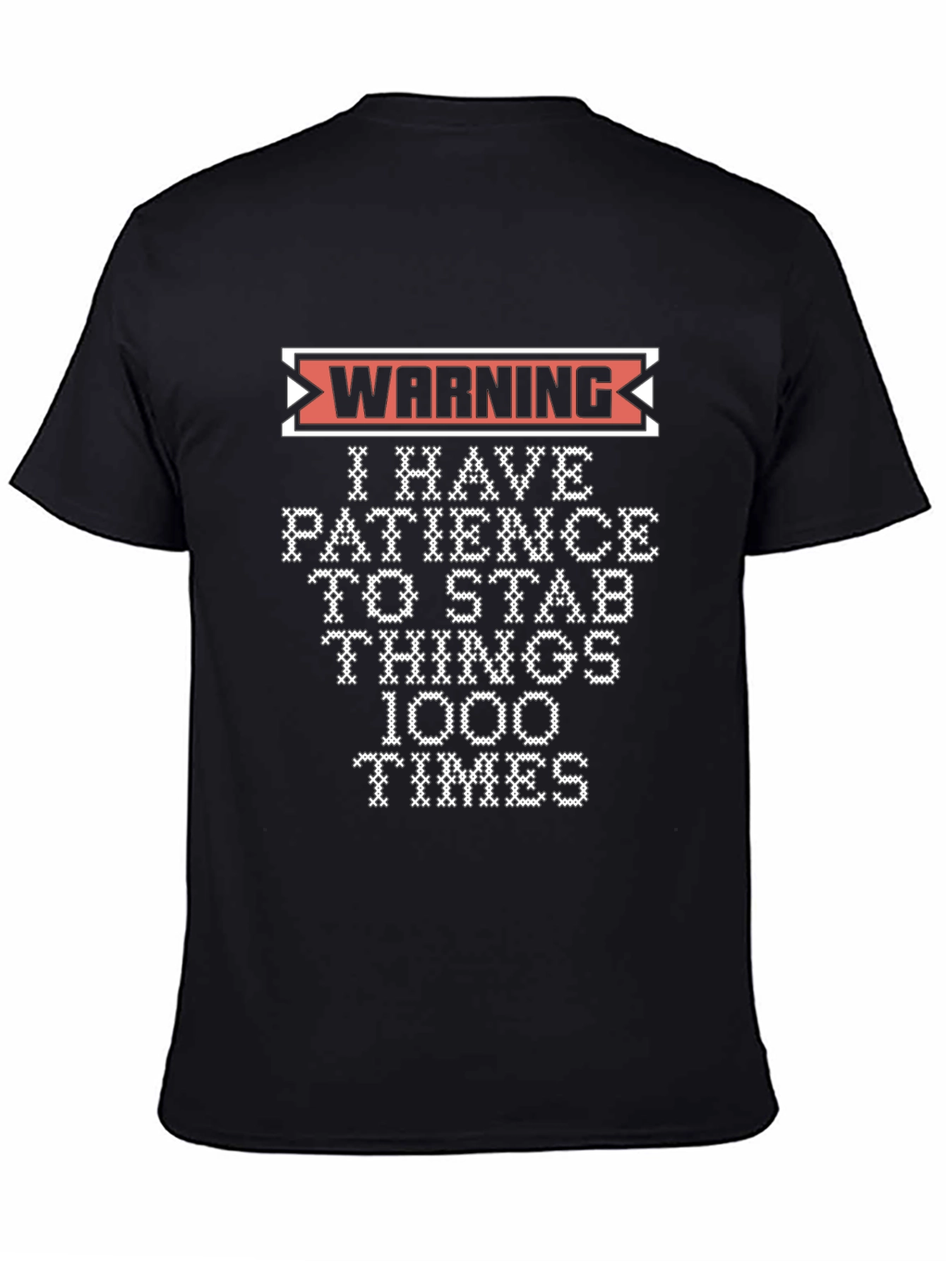 Warning: I Have Patience Graphic Novelty T-Shirt