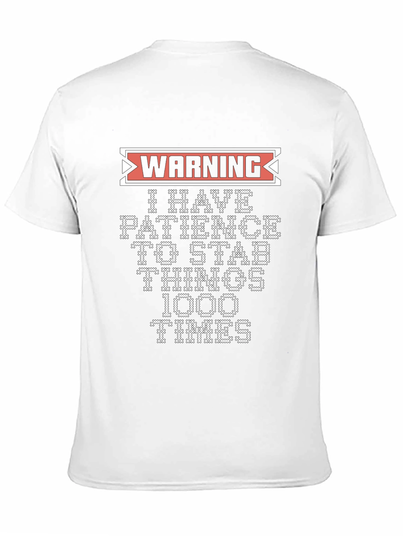 Warning: I Have Patience Graphic Novelty T-Shirt
