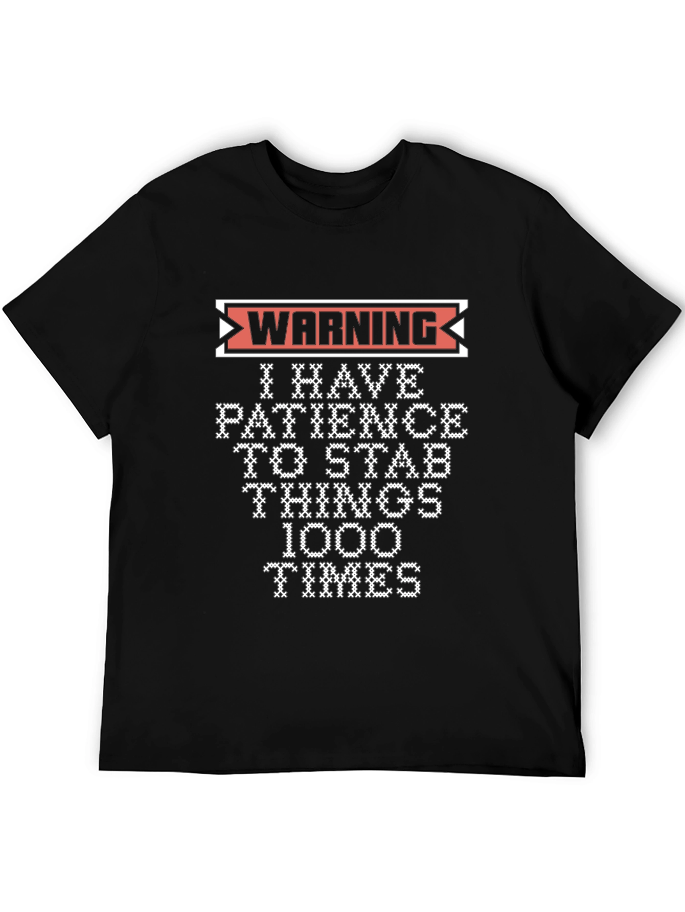 Warning: I Have Patience Graphic Novelty T-Shirt