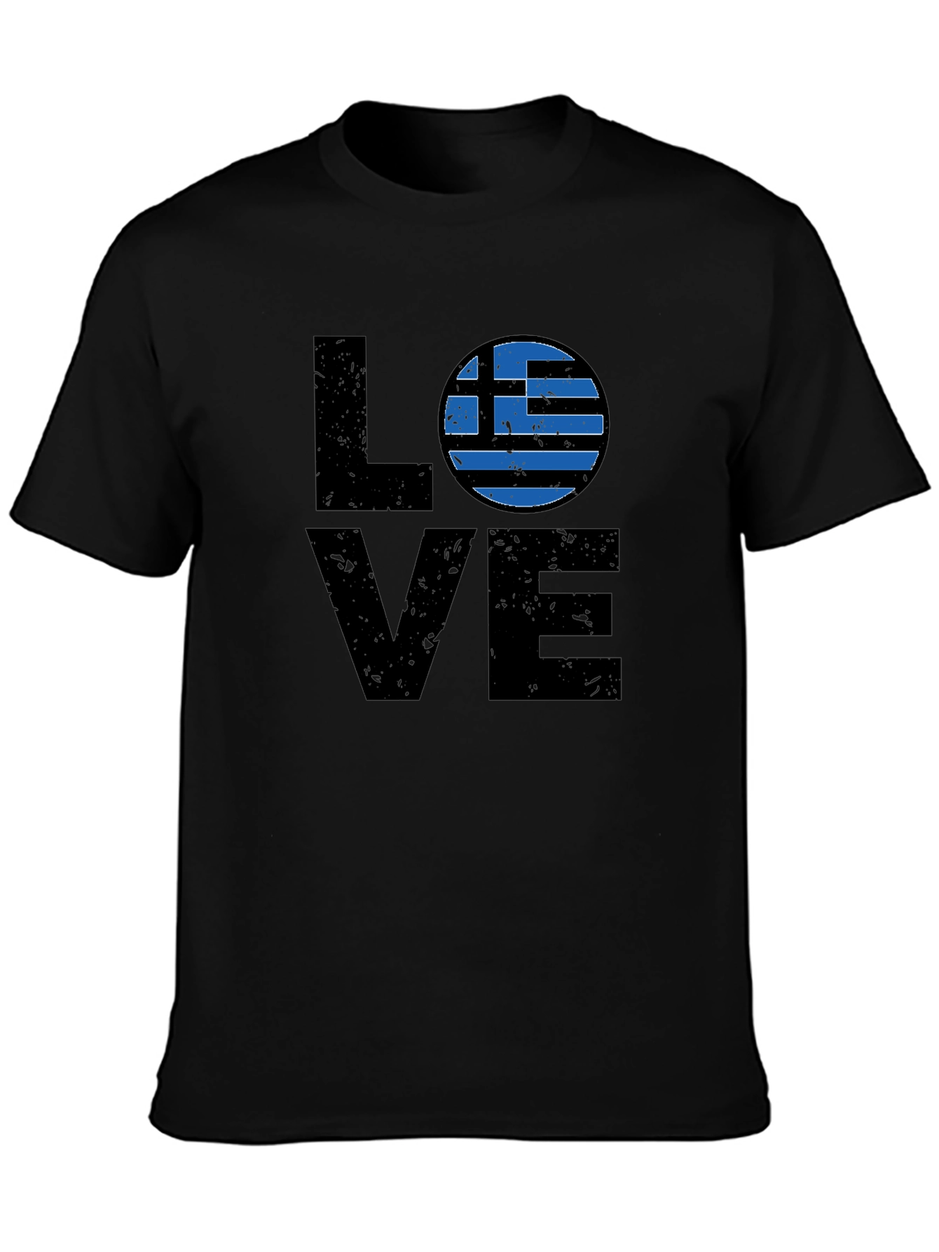 Greece Flag LOVE Graphic T-Shirt