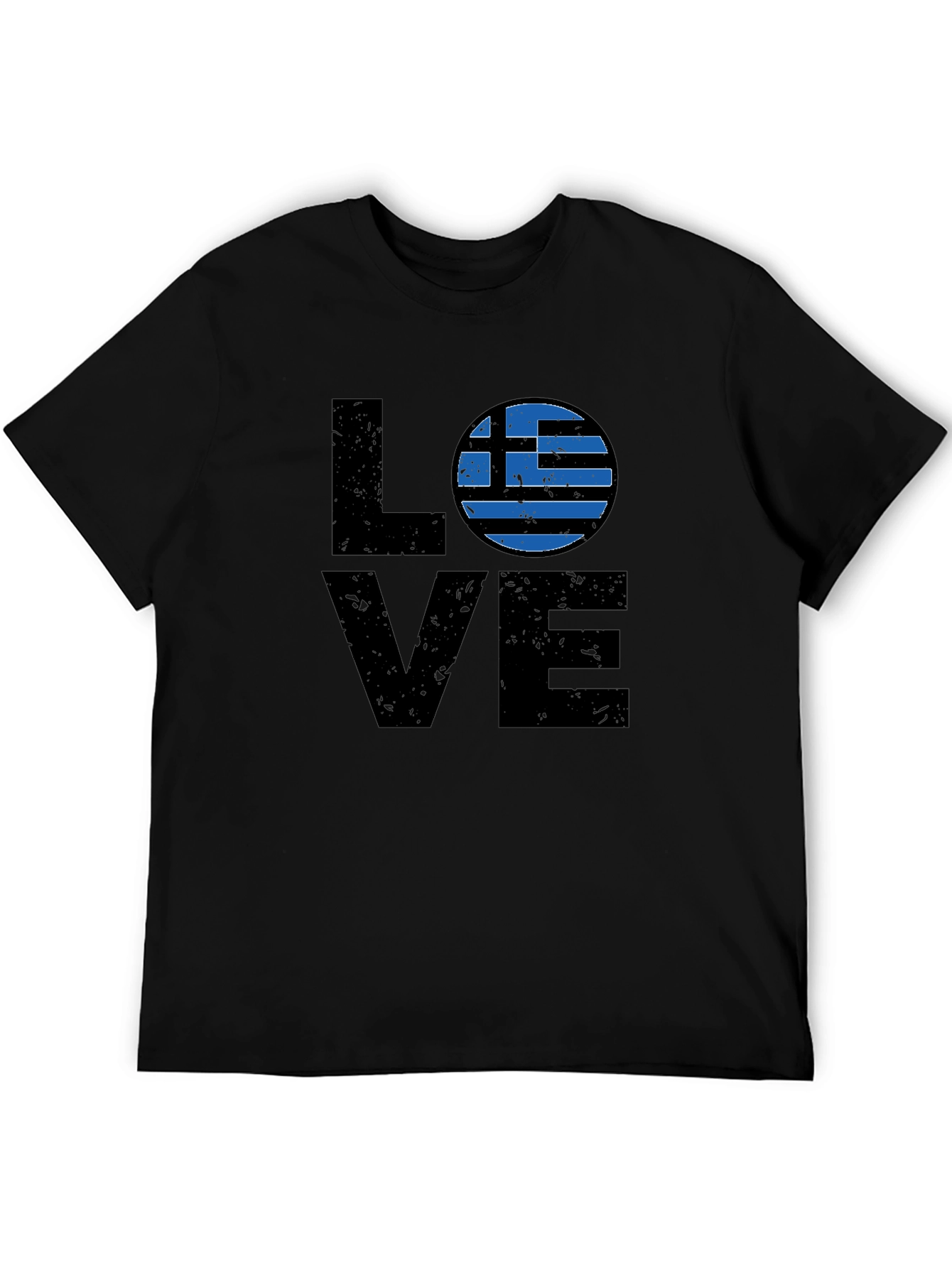 Greece Flag LOVE Graphic T-Shirt