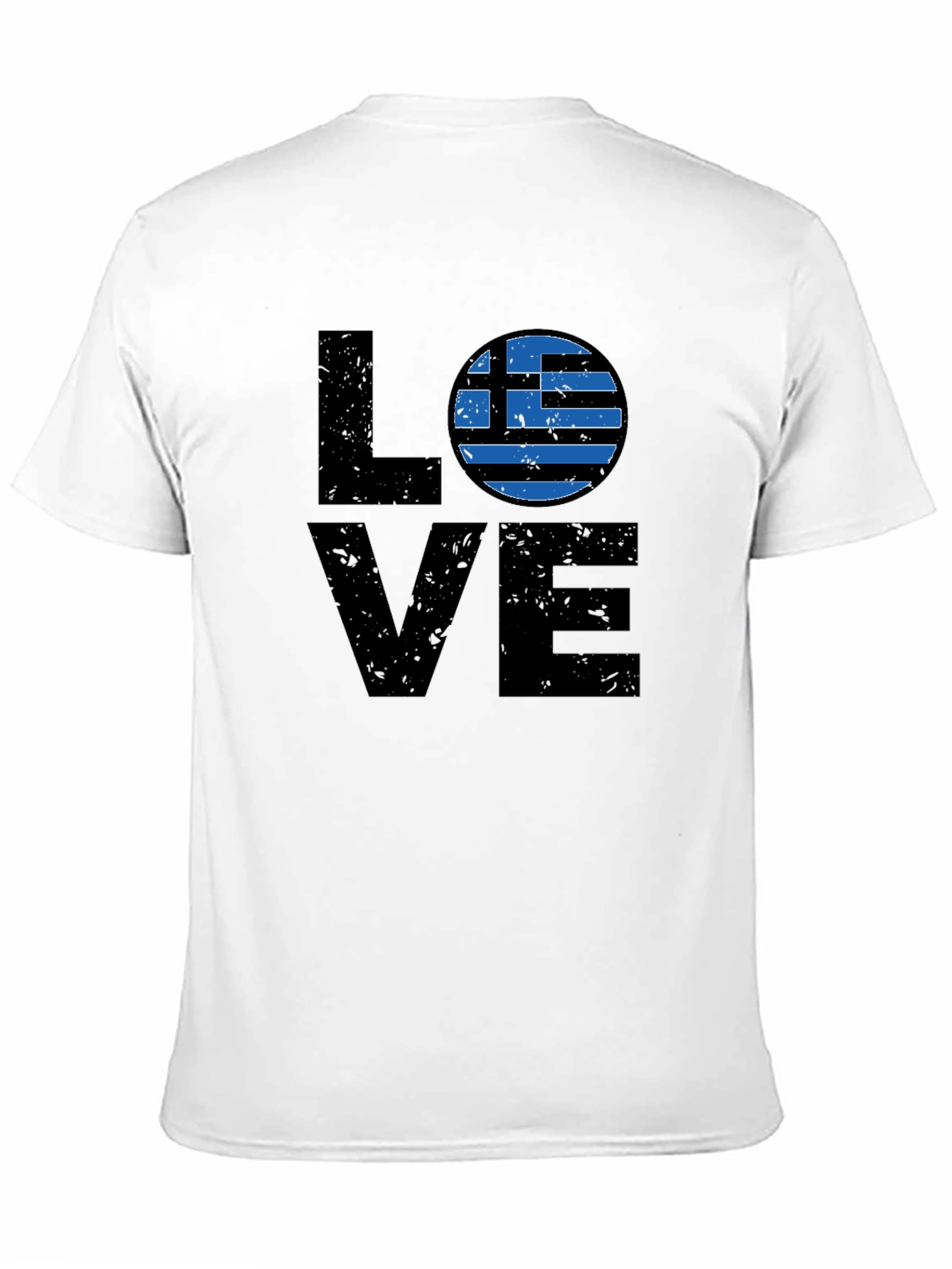 Greece Flag LOVE Graphic T-Shirt
