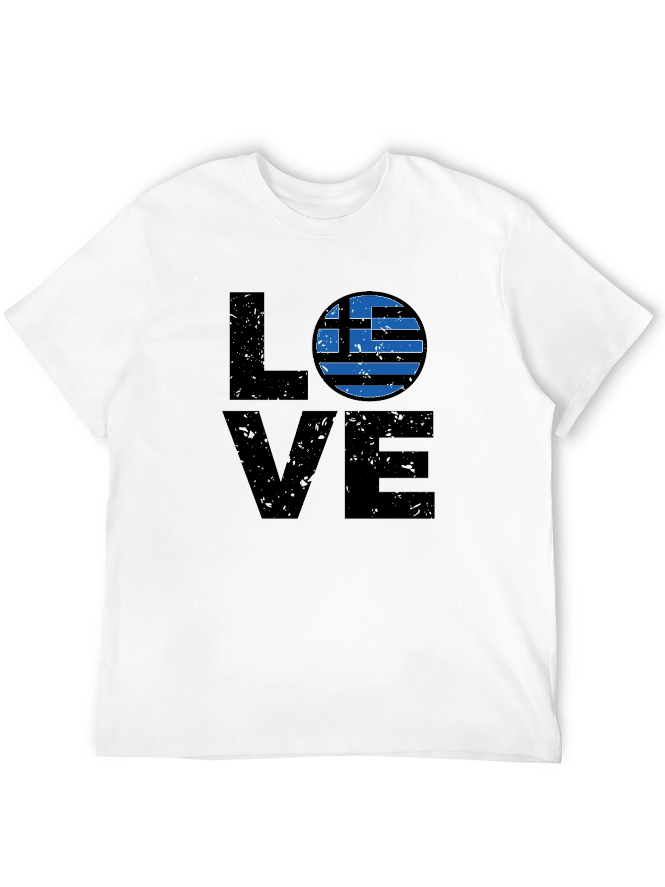 Greece Flag LOVE Graphic T-Shirt