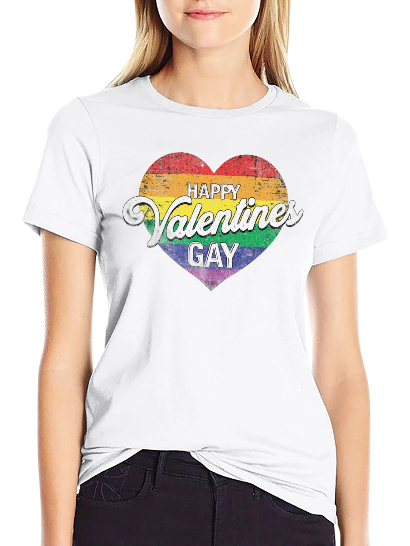 Happy Valentines Gay Pride T-Shirt