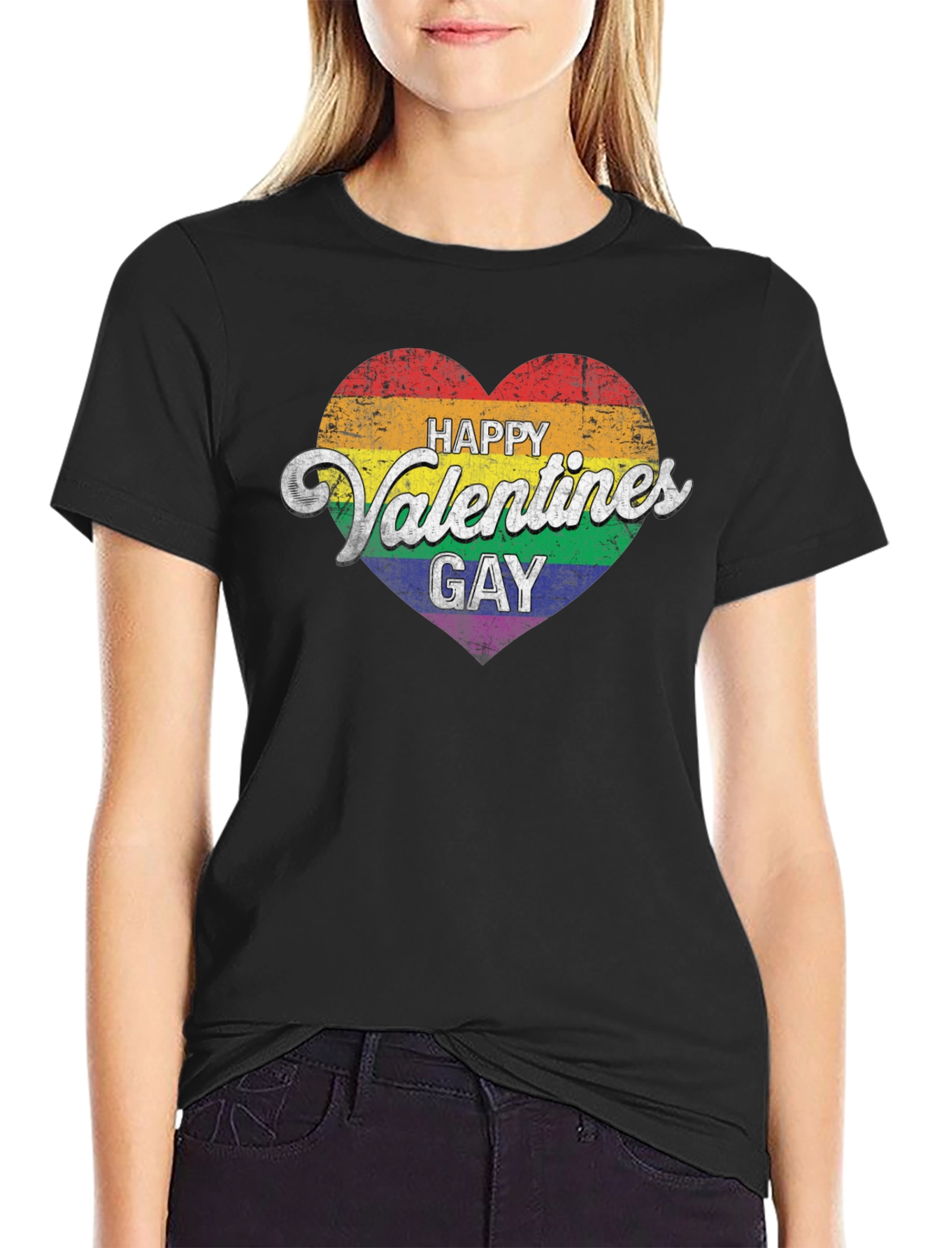 Happy Valentines Gay Pride T-Shirt