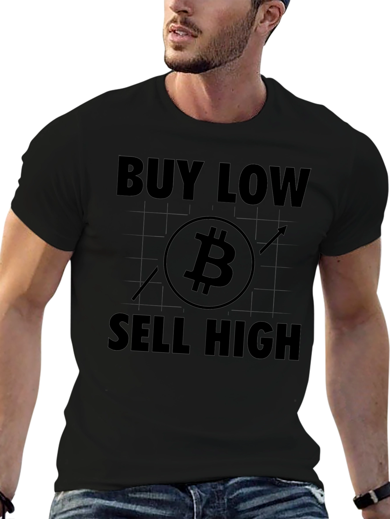 Buy Low Sell High Bitcoin Crypto T-Shirt