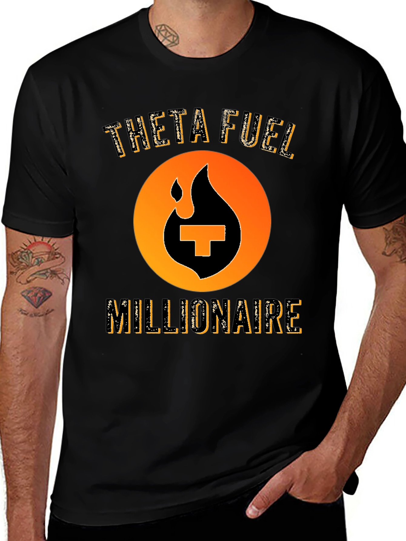 Theta Fuel Millionaire Black T-Shirt