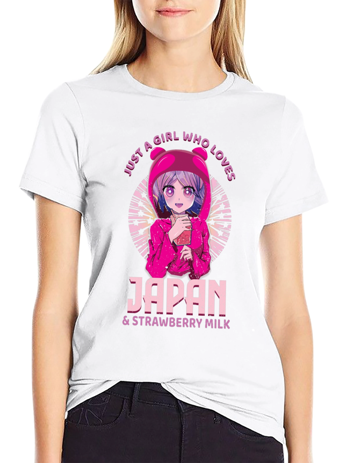 Japan & Strawberry Milk Anime T-Shirt
