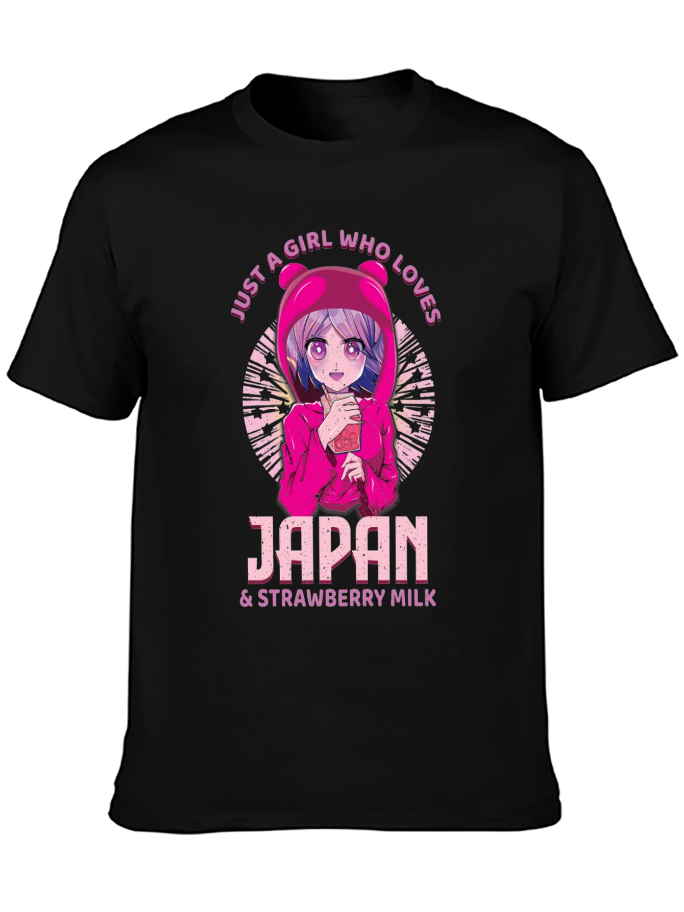 Japan & Strawberry Milk Anime T-Shirt