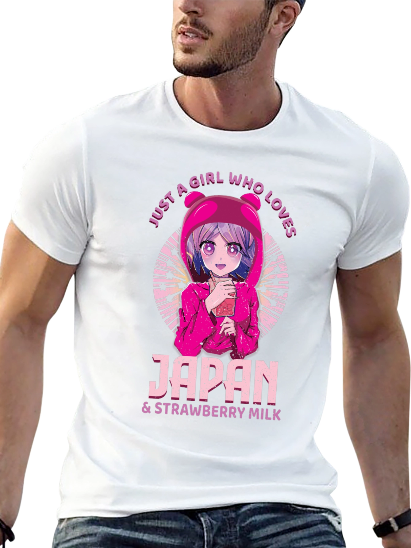 Japan & Strawberry Milk Anime T-Shirt