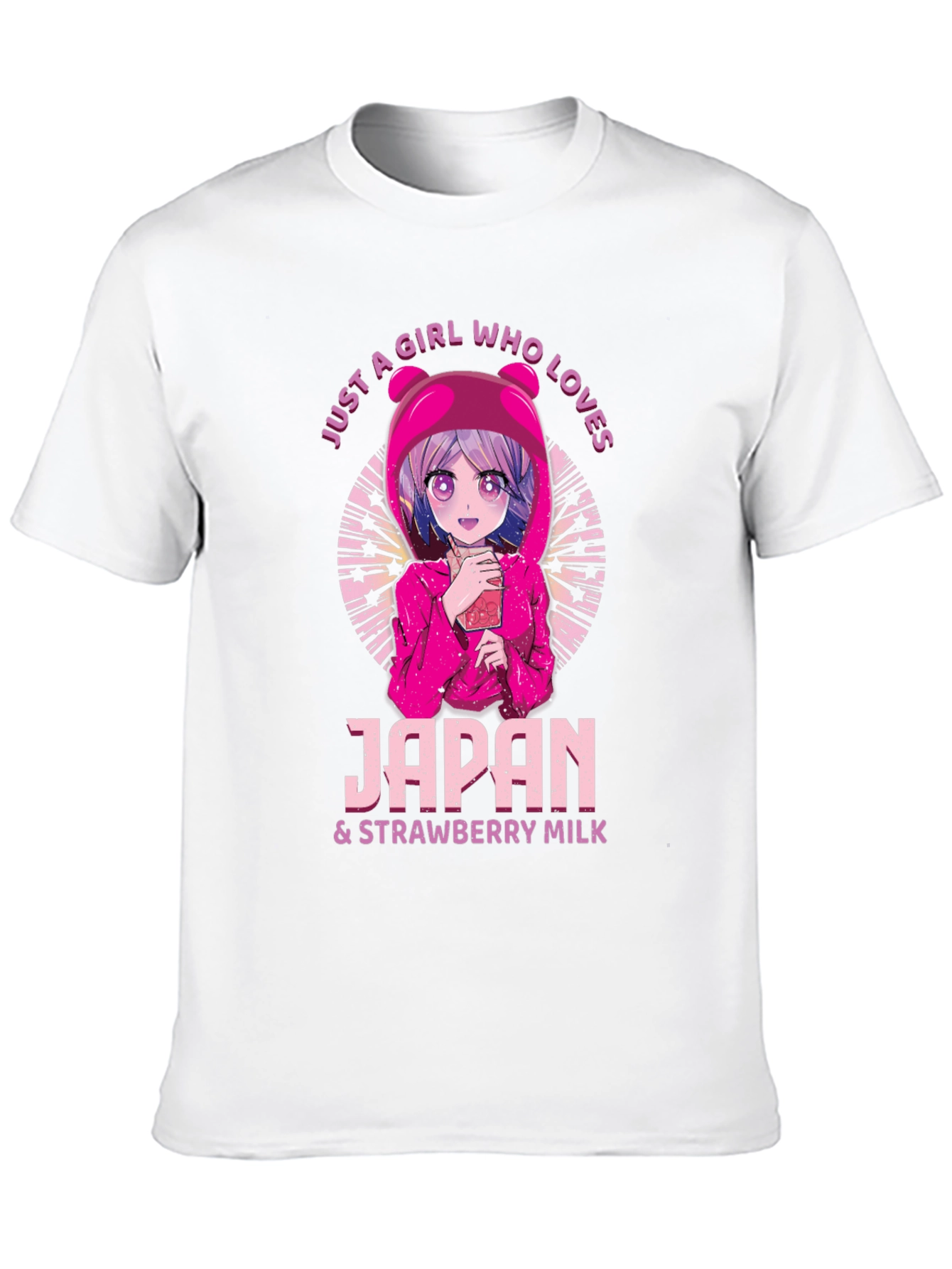 Japan & Strawberry Milk Anime T-Shirt