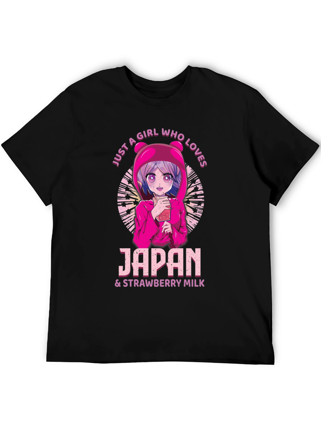 Japan & Strawberry Milk Anime T-Shirt