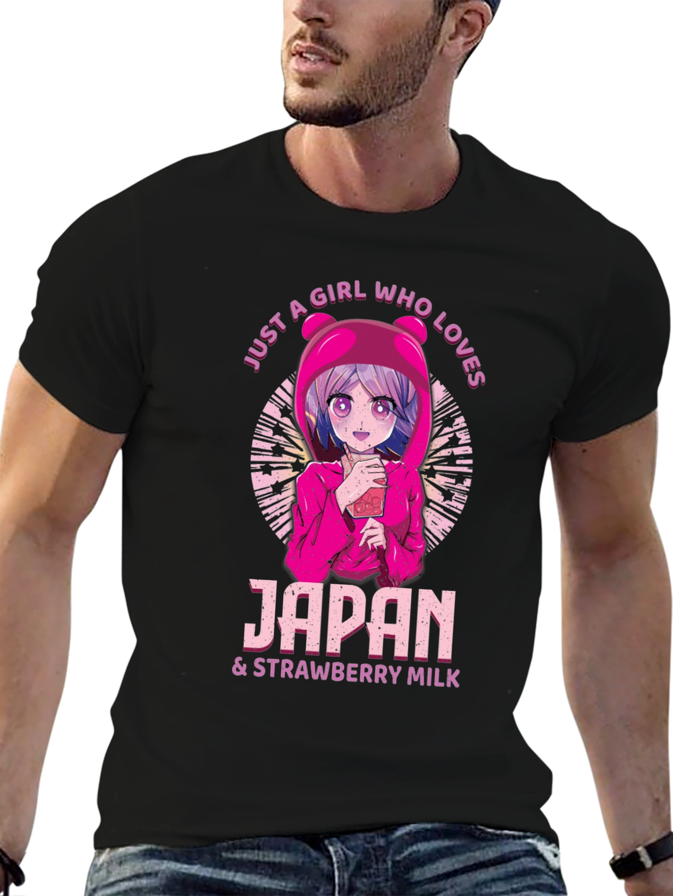 Japan & Strawberry Milk Anime T-Shirt