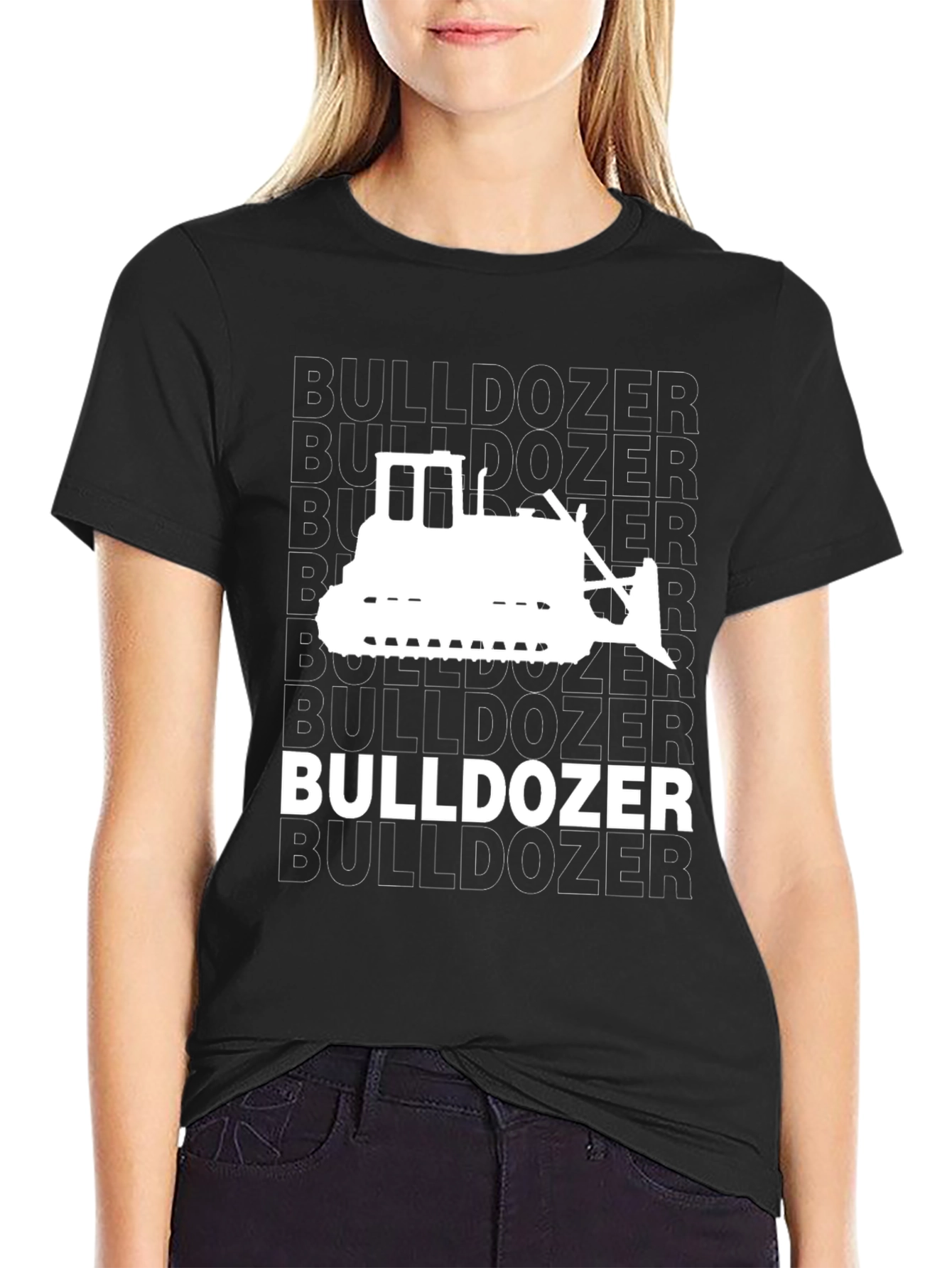 Bulldozer Graphic Tee - Heavy Equipment T-Shirt