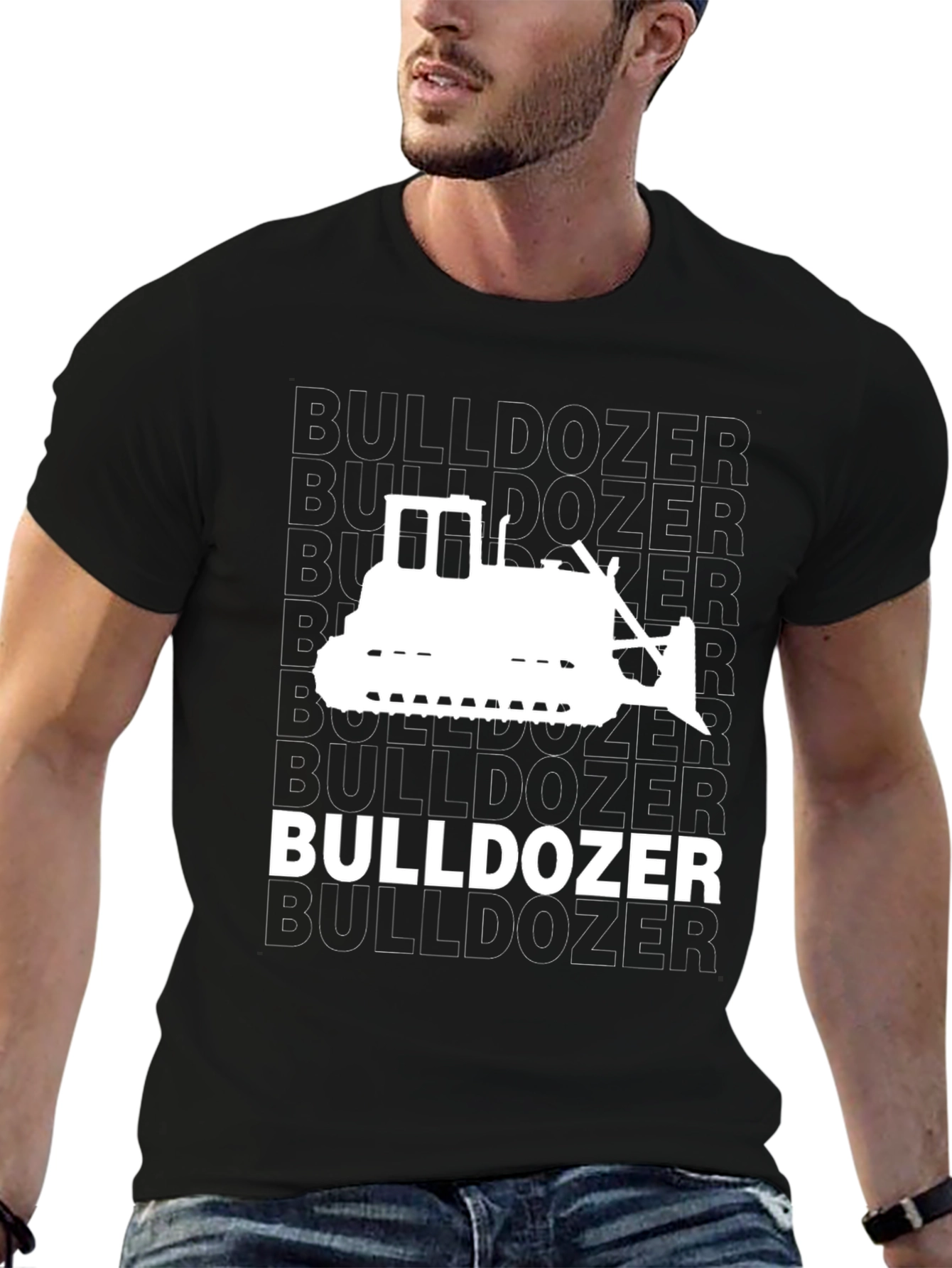 Bulldozer Graphic Tee - Heavy Equipment T-Shirt