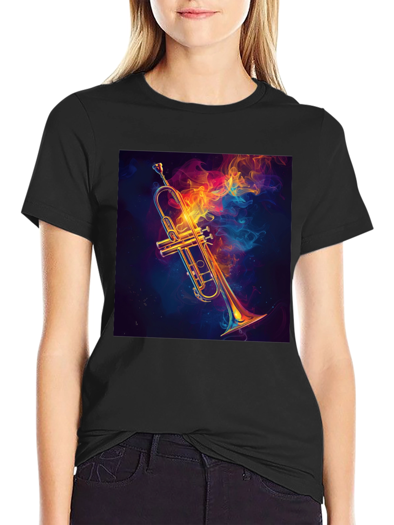Cool Trumpet Graphic Tee - Unique Design