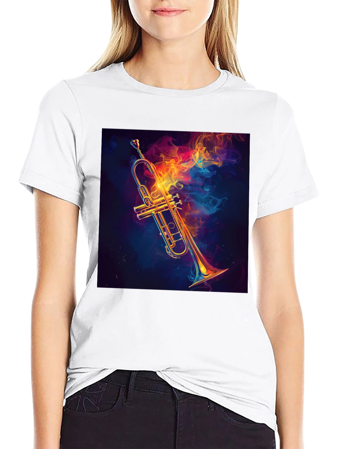 Cool Trumpet Graphic Tee - Unique Design