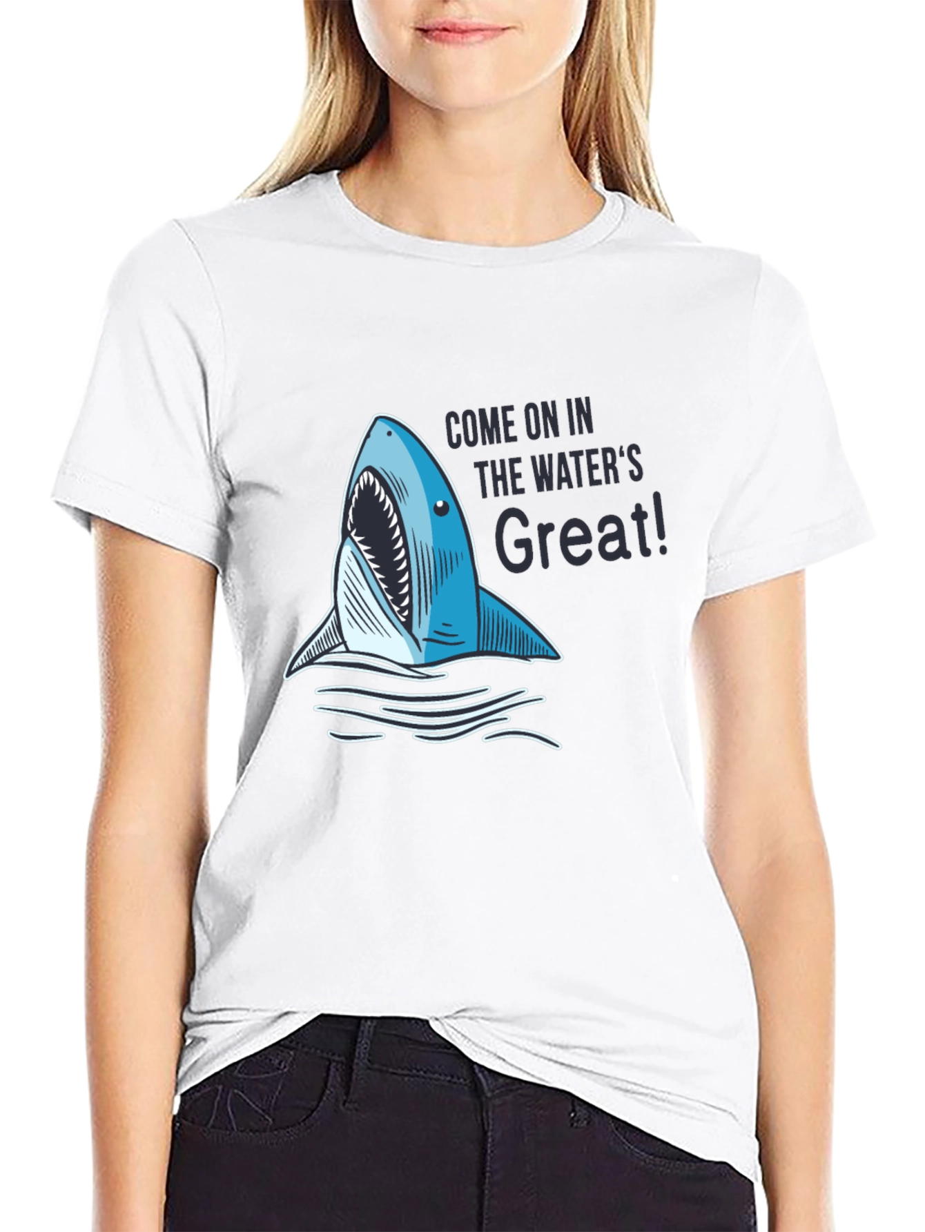 Shark Bite Tee - Come On In T-Shirt