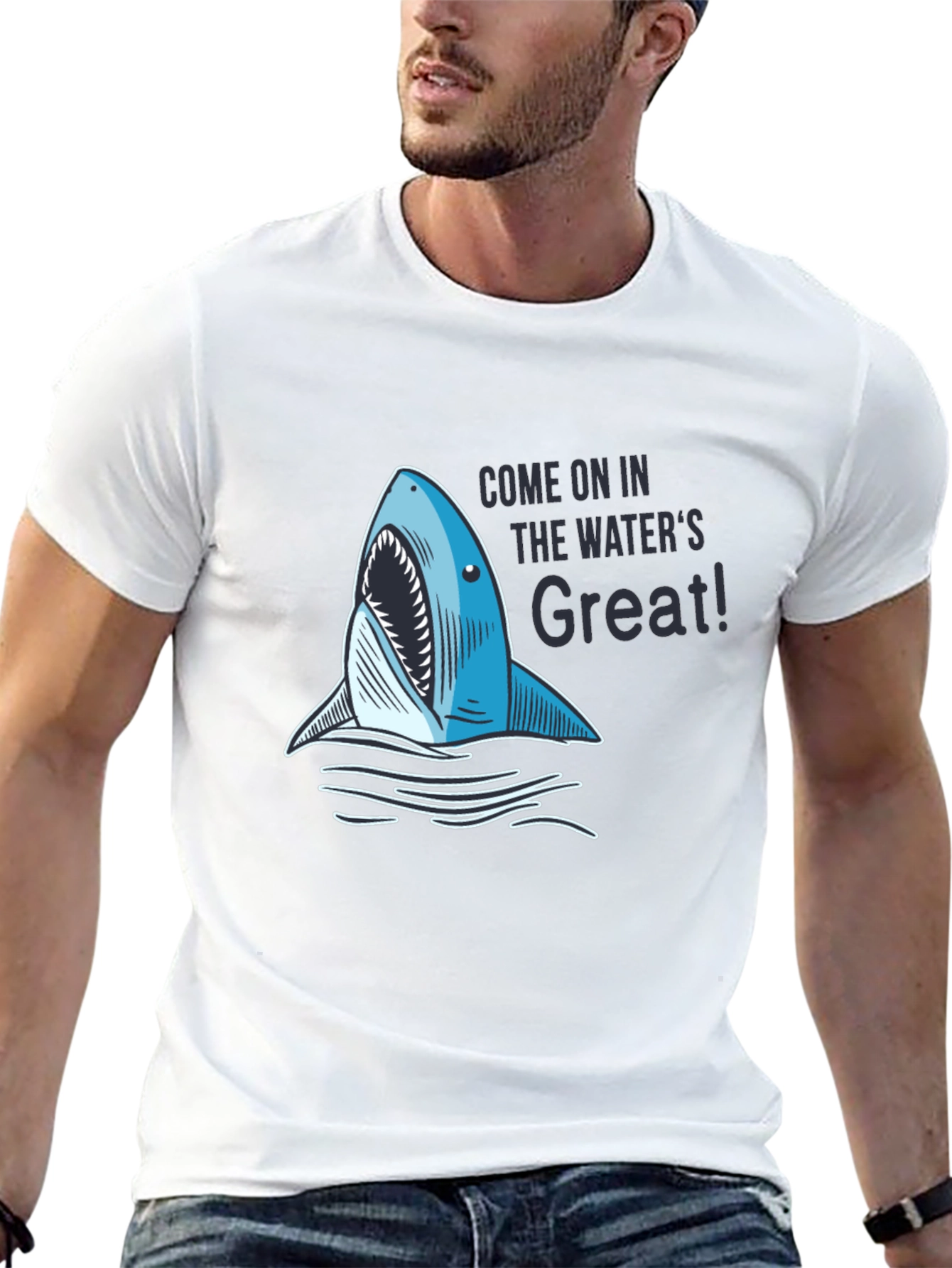 Shark Bite Tee - Come On In T-Shirt