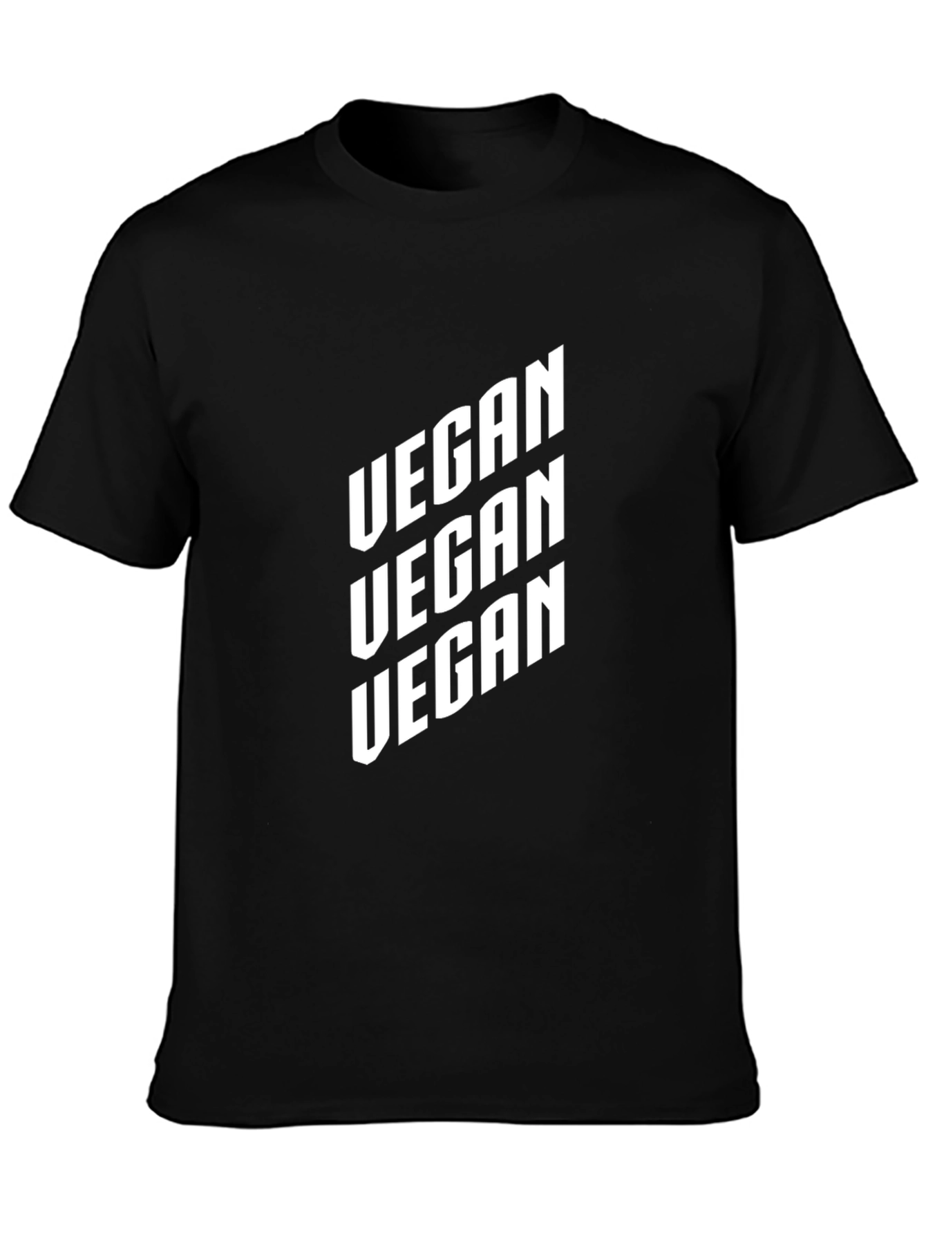 Vegan Graphic T-Shirt - Black