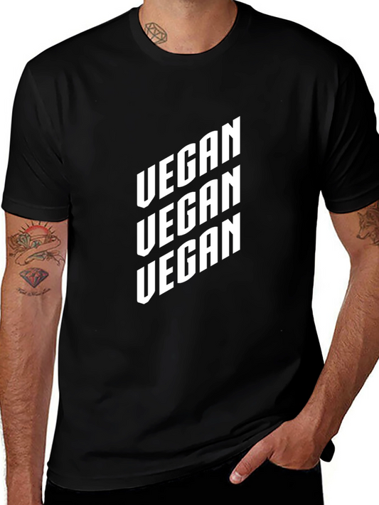 Vegan Graphic T-Shirt - Black