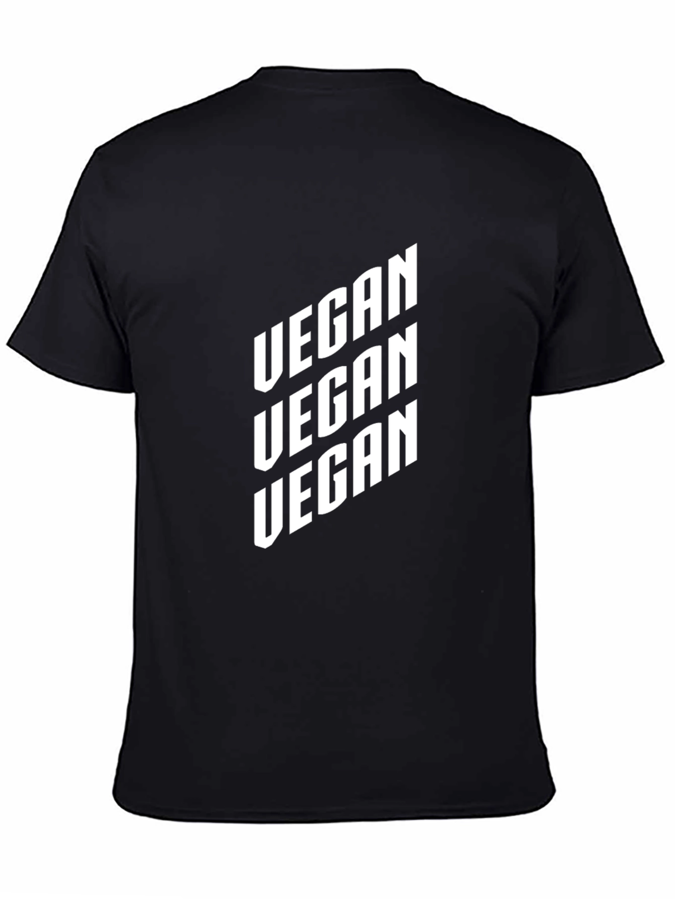 Vegan Graphic T-Shirt - Black