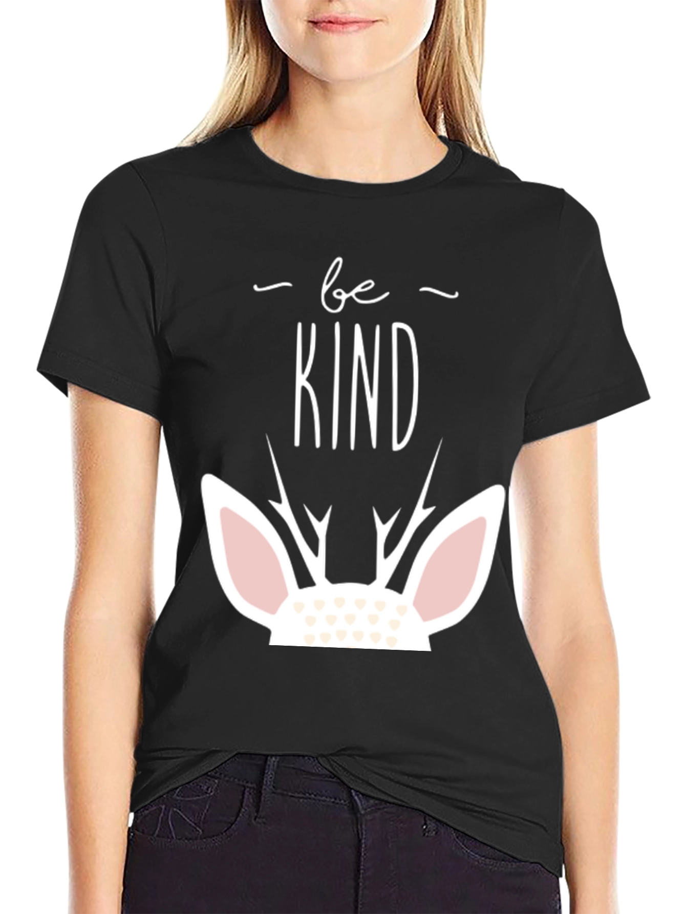 Be Kind Deer Graphic Tee Shirt