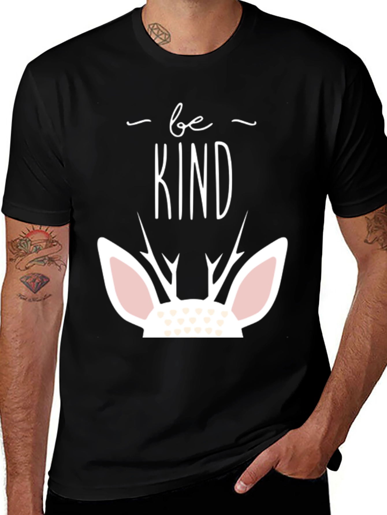 Be Kind Deer Graphic Tee Shirt