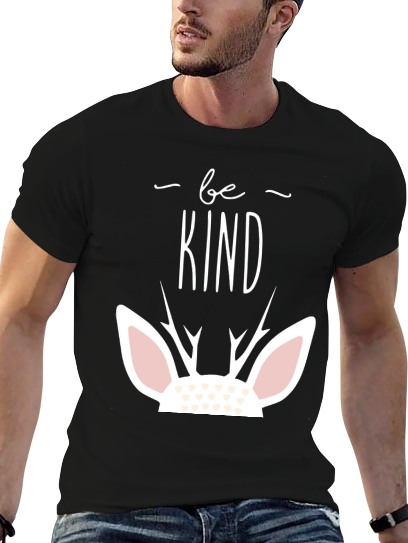 Be Kind Deer Graphic Tee Shirt