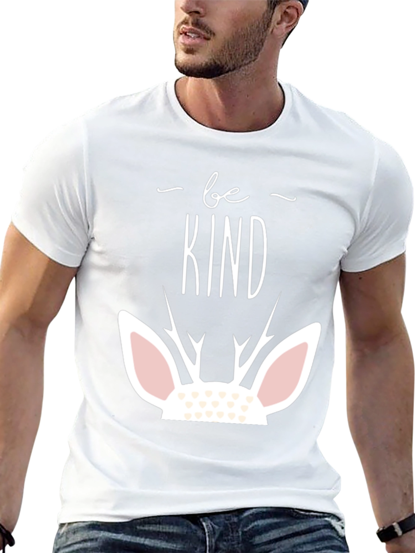 Be Kind Deer Graphic Tee Shirt