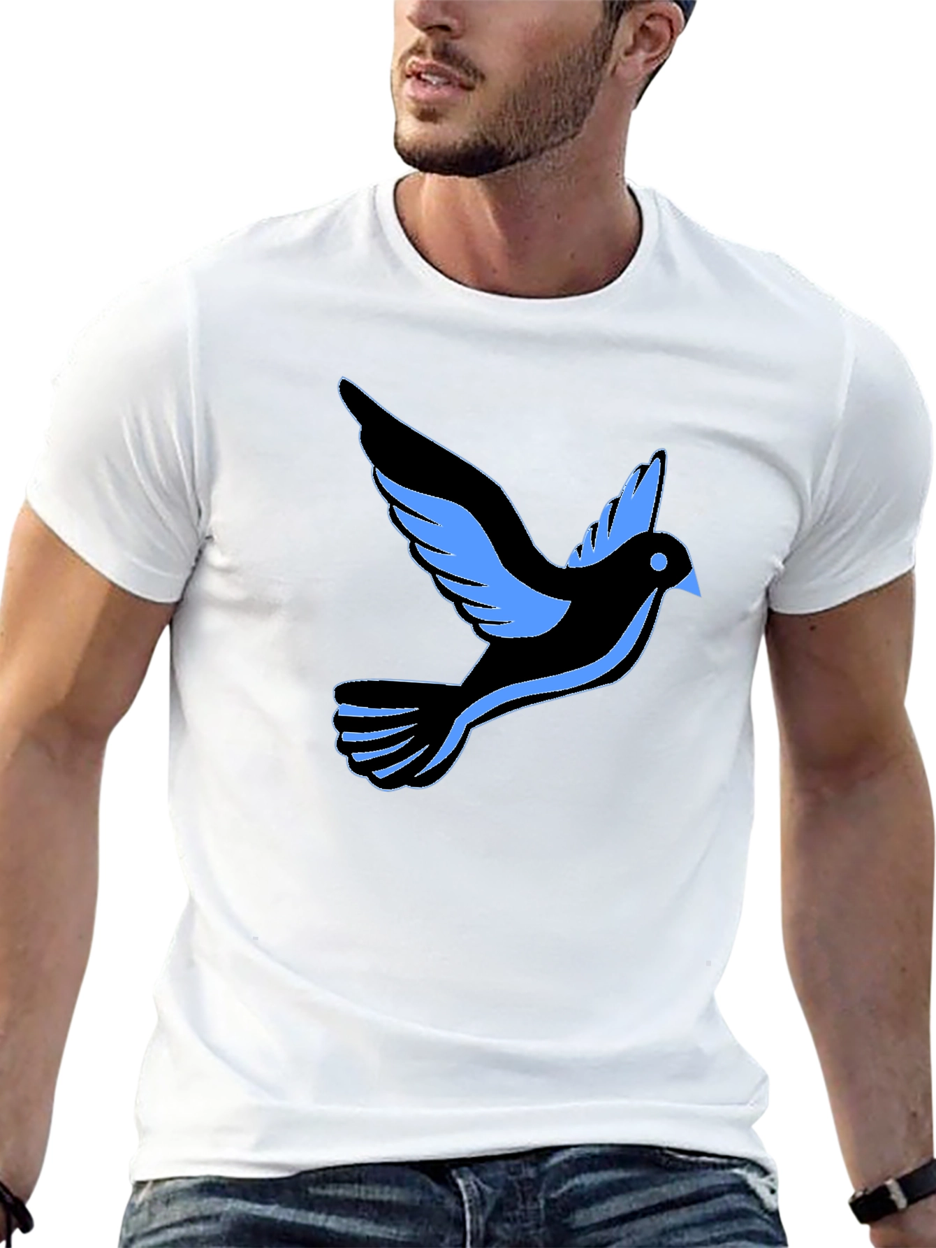 Black Dove Graphic Tee - Stylish and Comfortable