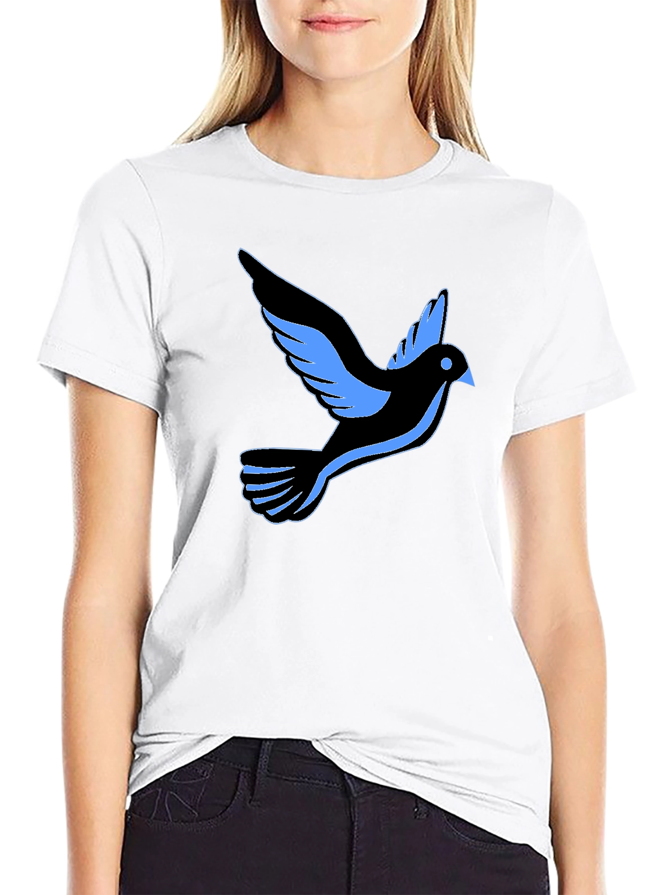 Black Dove Graphic Tee - Stylish and Comfortable