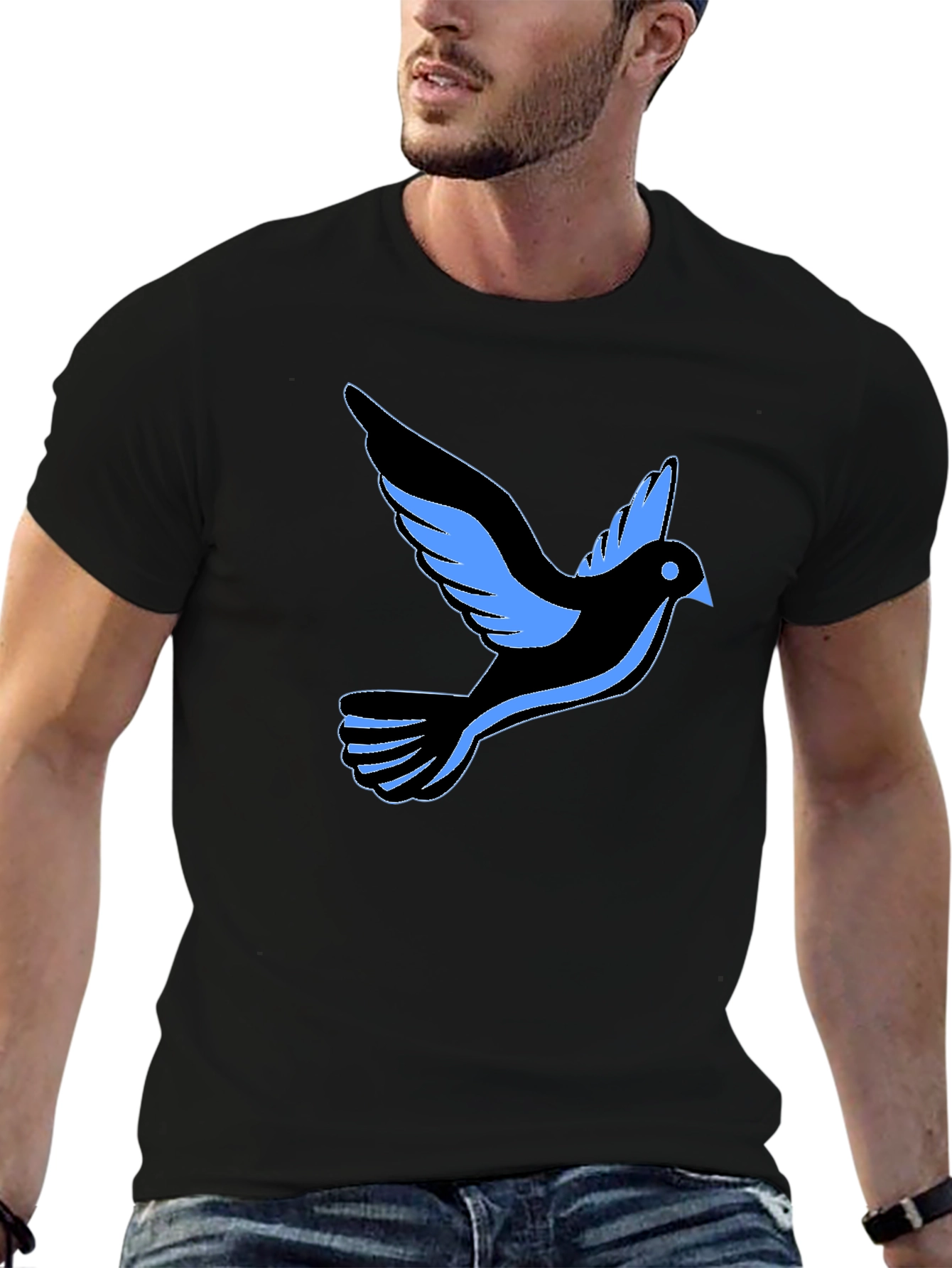 Black Dove Graphic Tee - Stylish and Comfortable