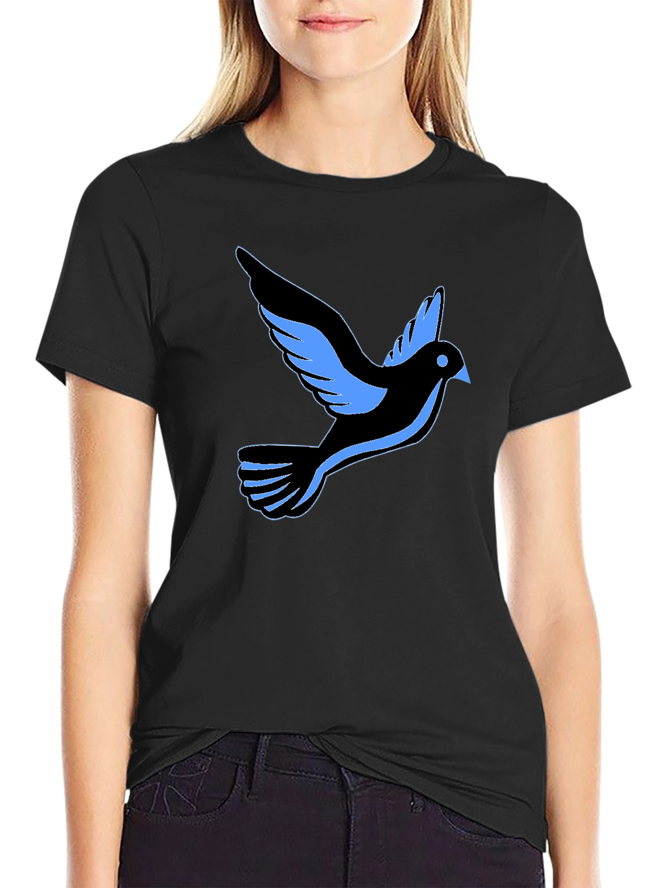 Black Dove Graphic Tee - Stylish and Comfortable