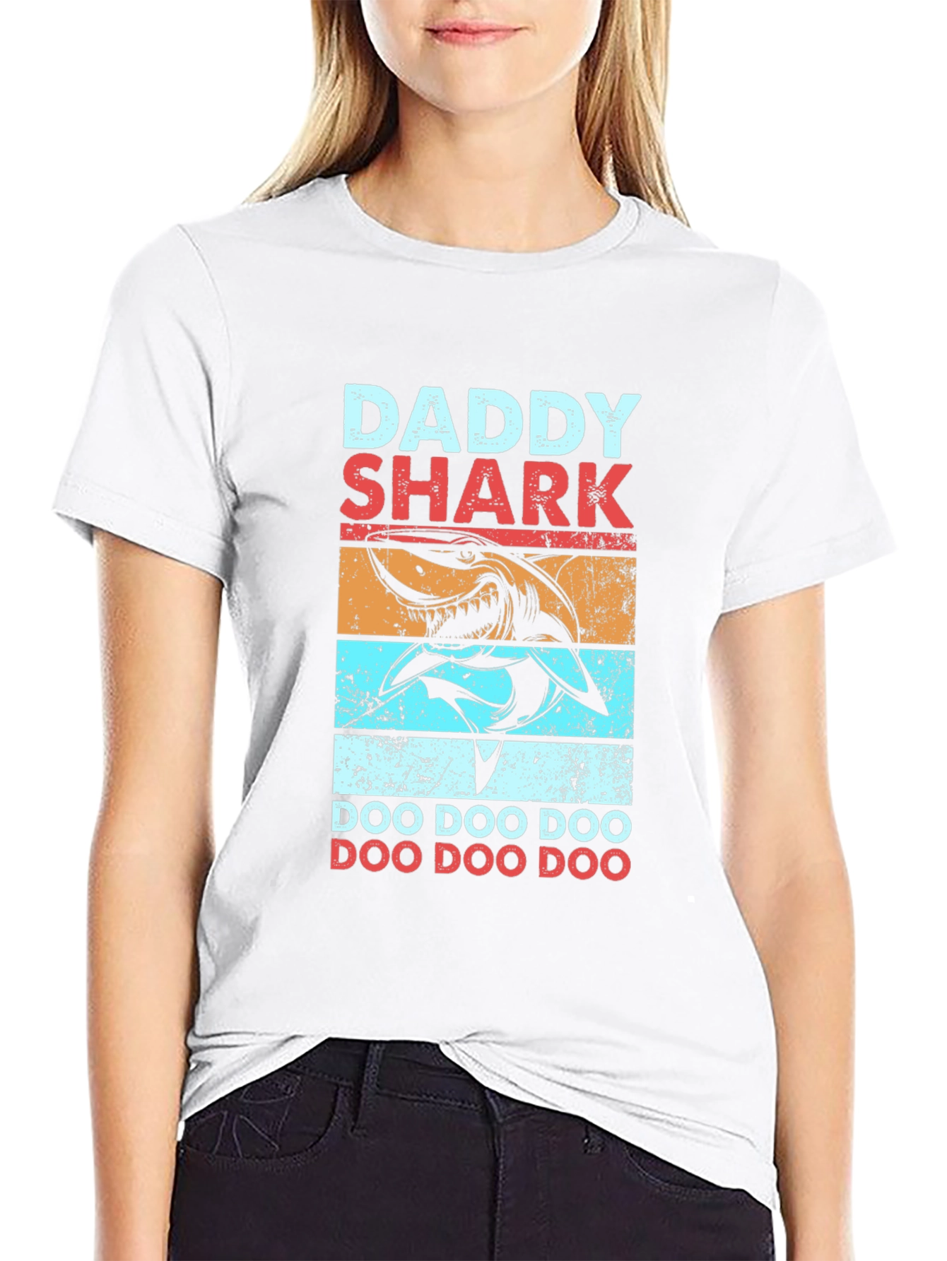 Daddy Shark Graphic Tee Shirt