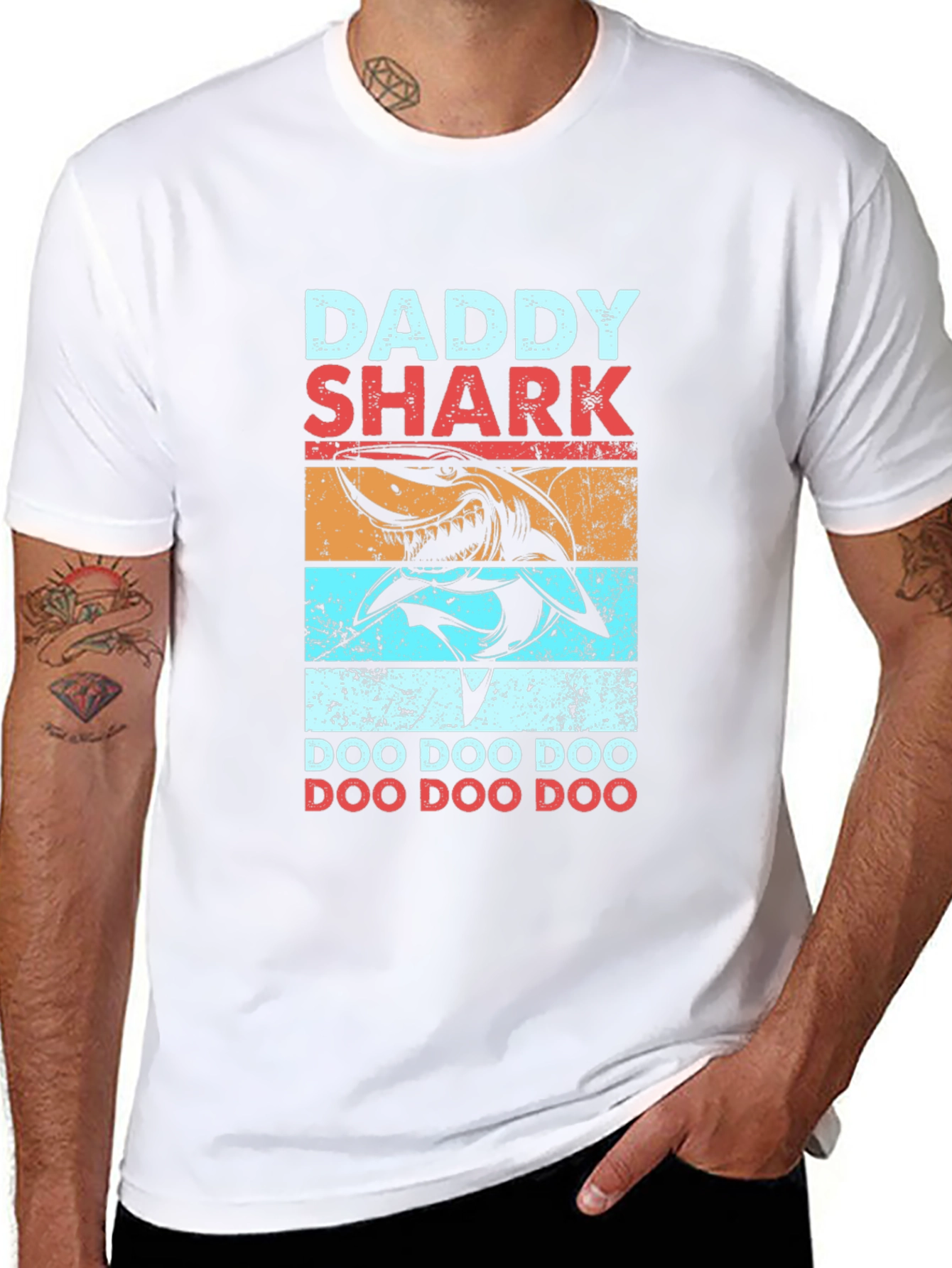 Daddy Shark Graphic Tee Shirt