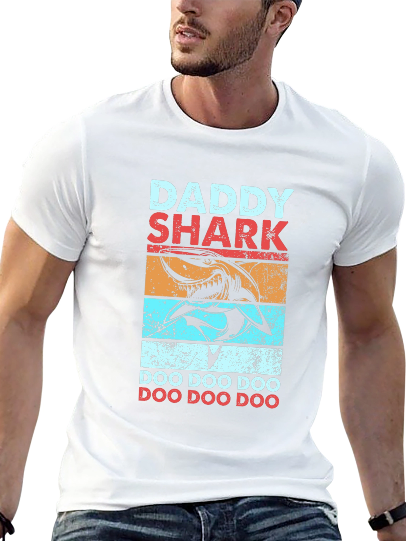 Daddy Shark Graphic Tee Shirt