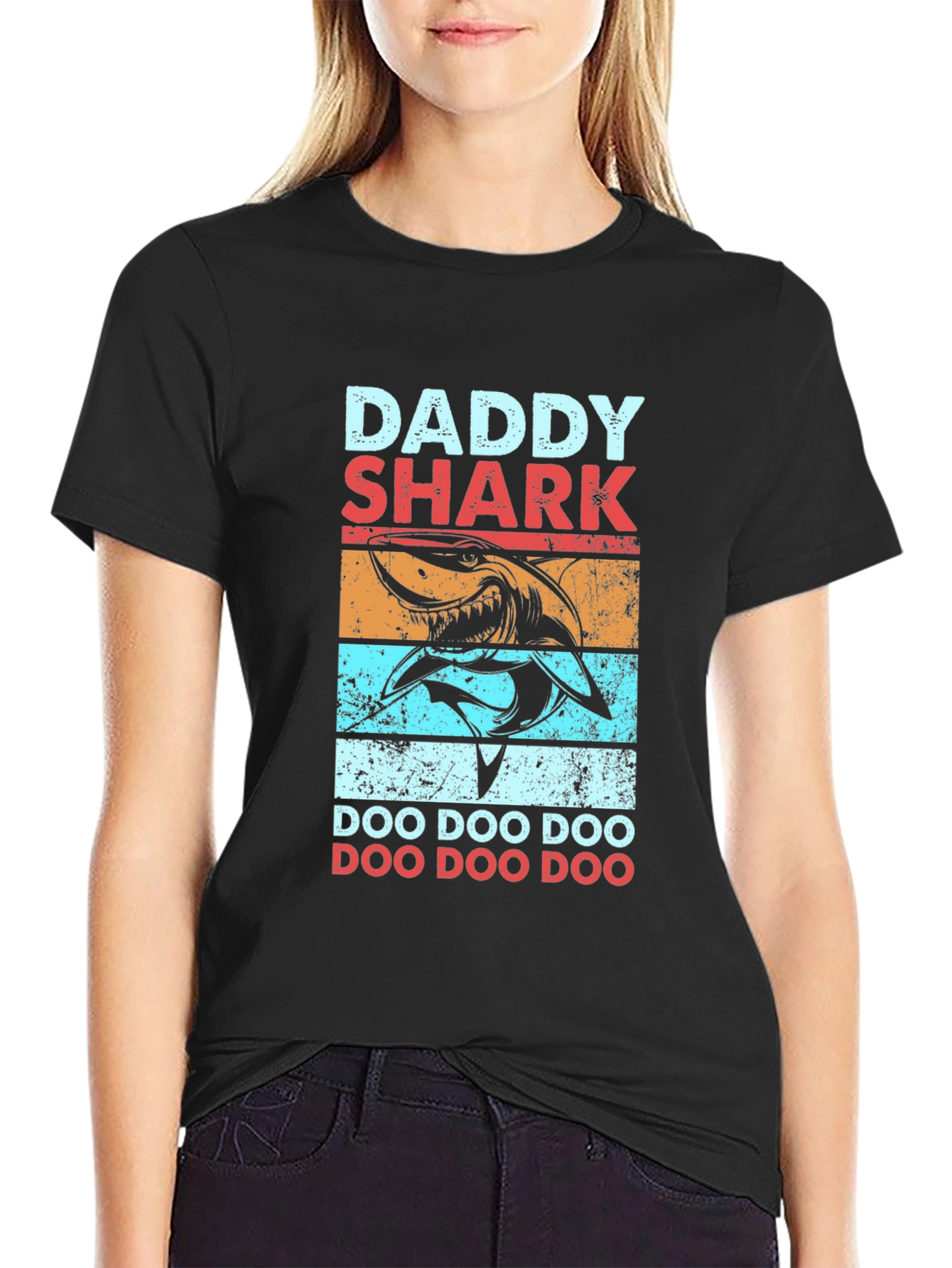 Daddy Shark Graphic Tee Shirt
