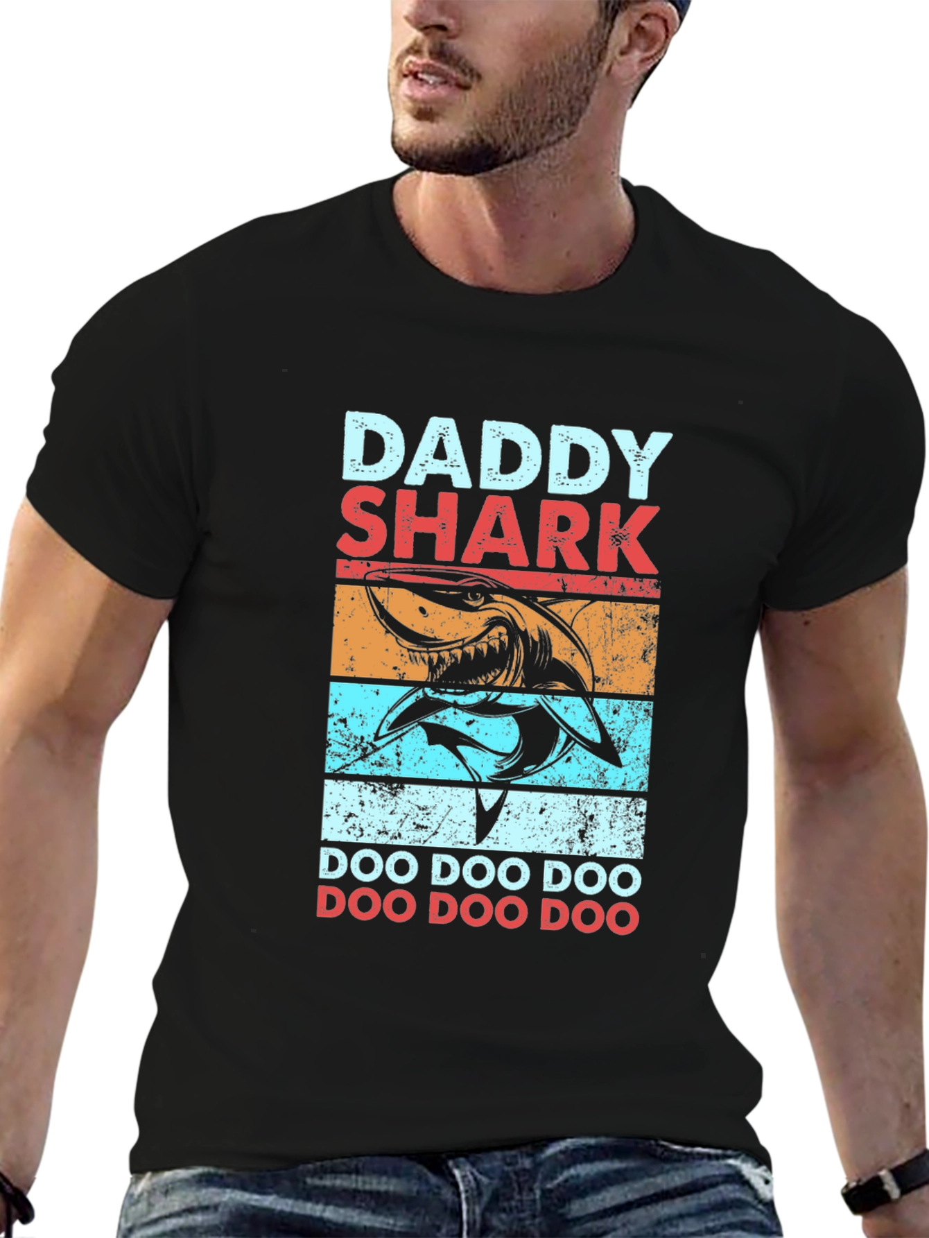 Daddy Shark Graphic Tee Shirt