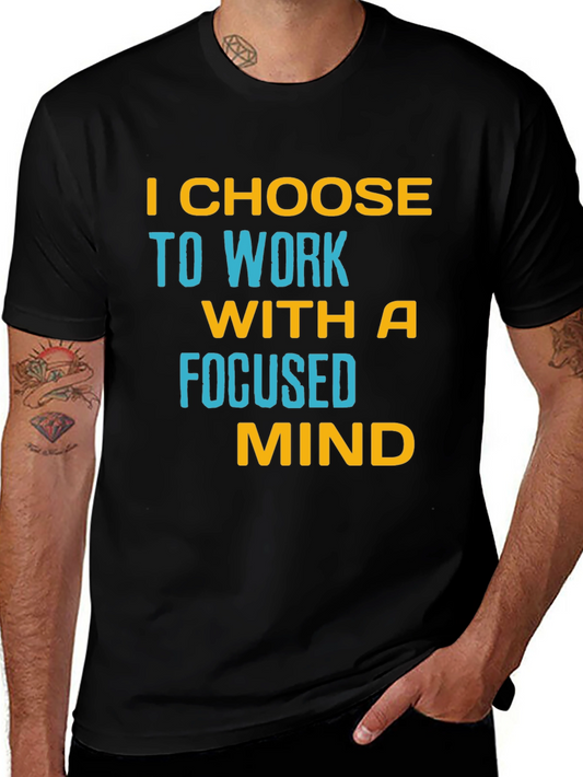 Focused Mind T-Shirt - Motivational Black Tee