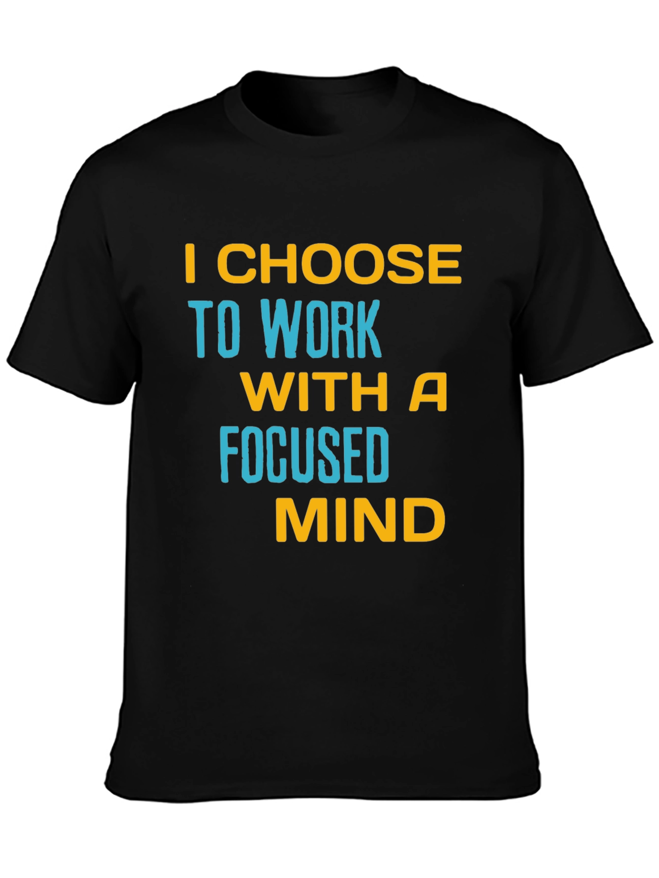 Focused Mind T-Shirt - Motivational Black Tee