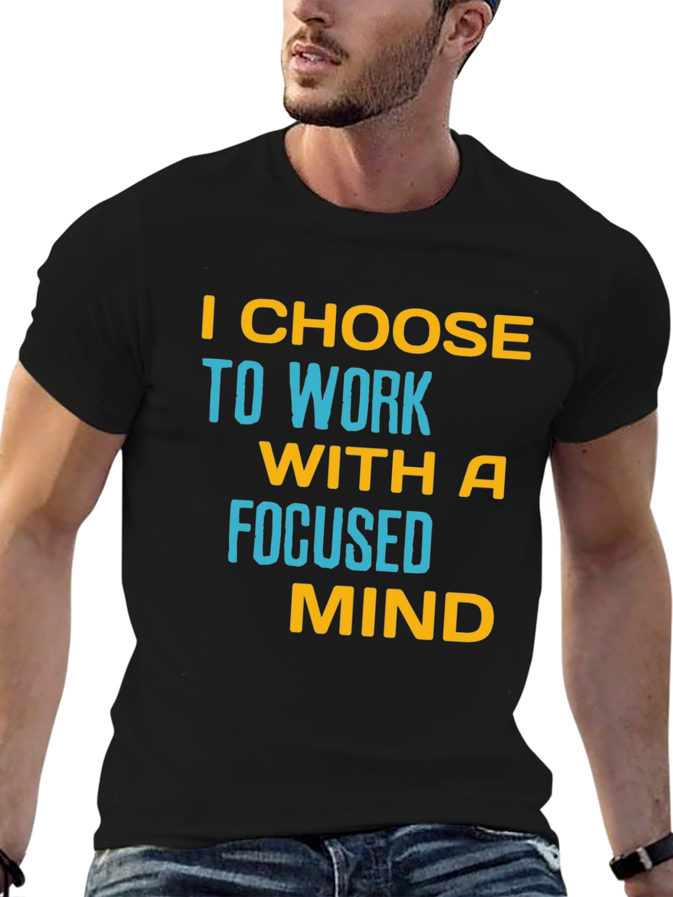 Focused Mind T-Shirt - Motivational Black Tee