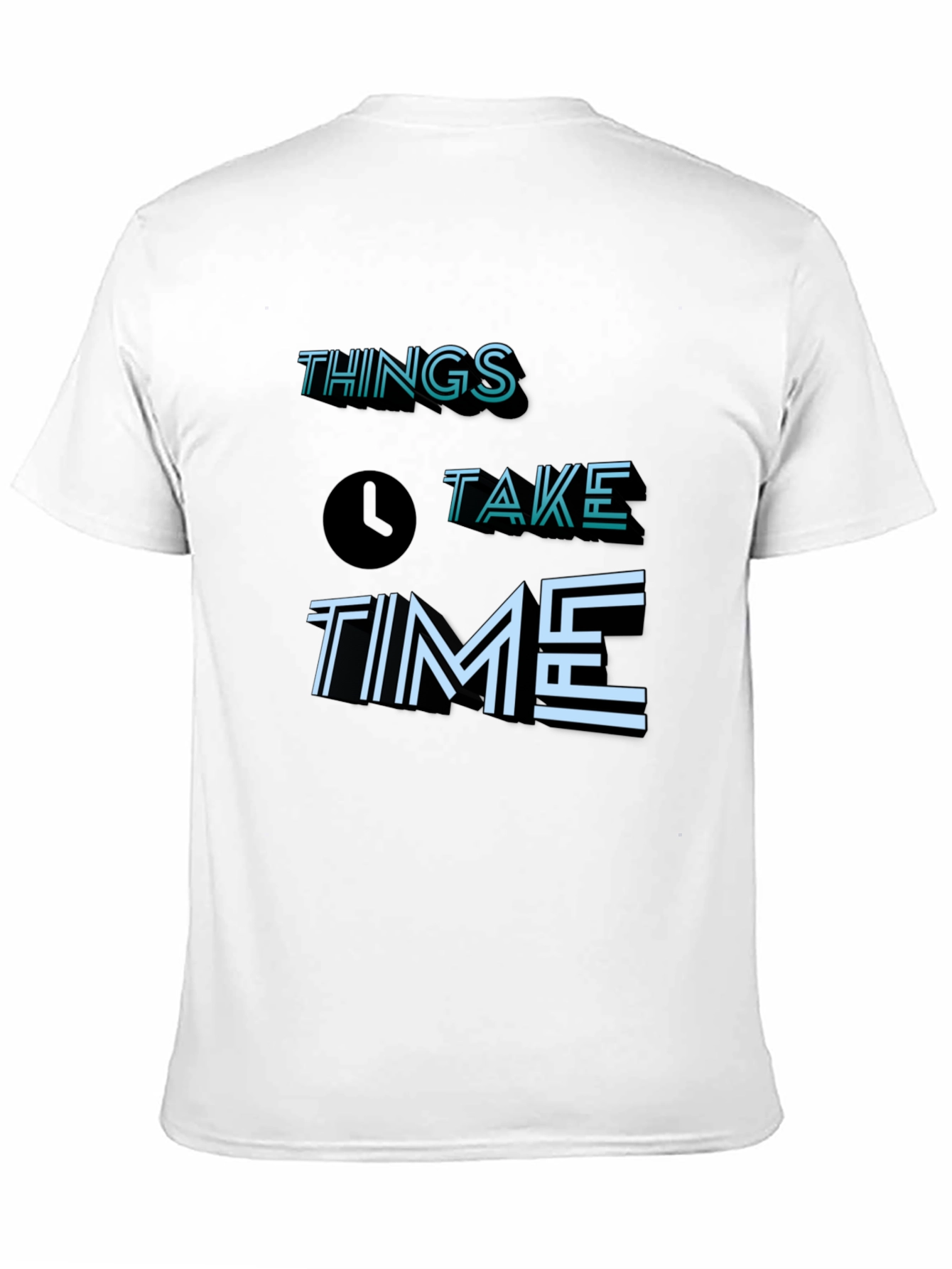 Things Take Time Graphic Tee - Soft Black T-Shirt