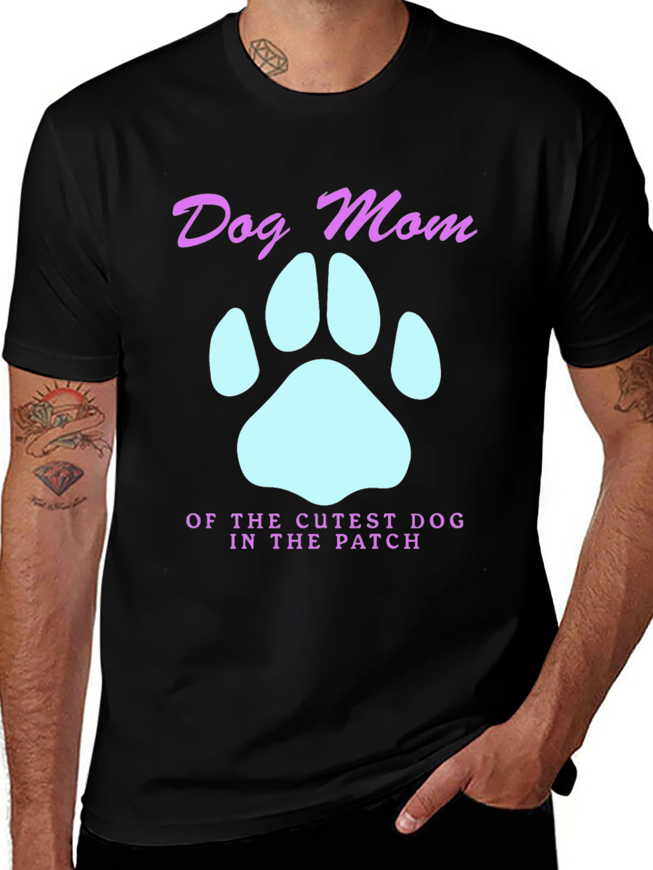 Dog Mom T-Shirt - Cutest Dog in the Patch