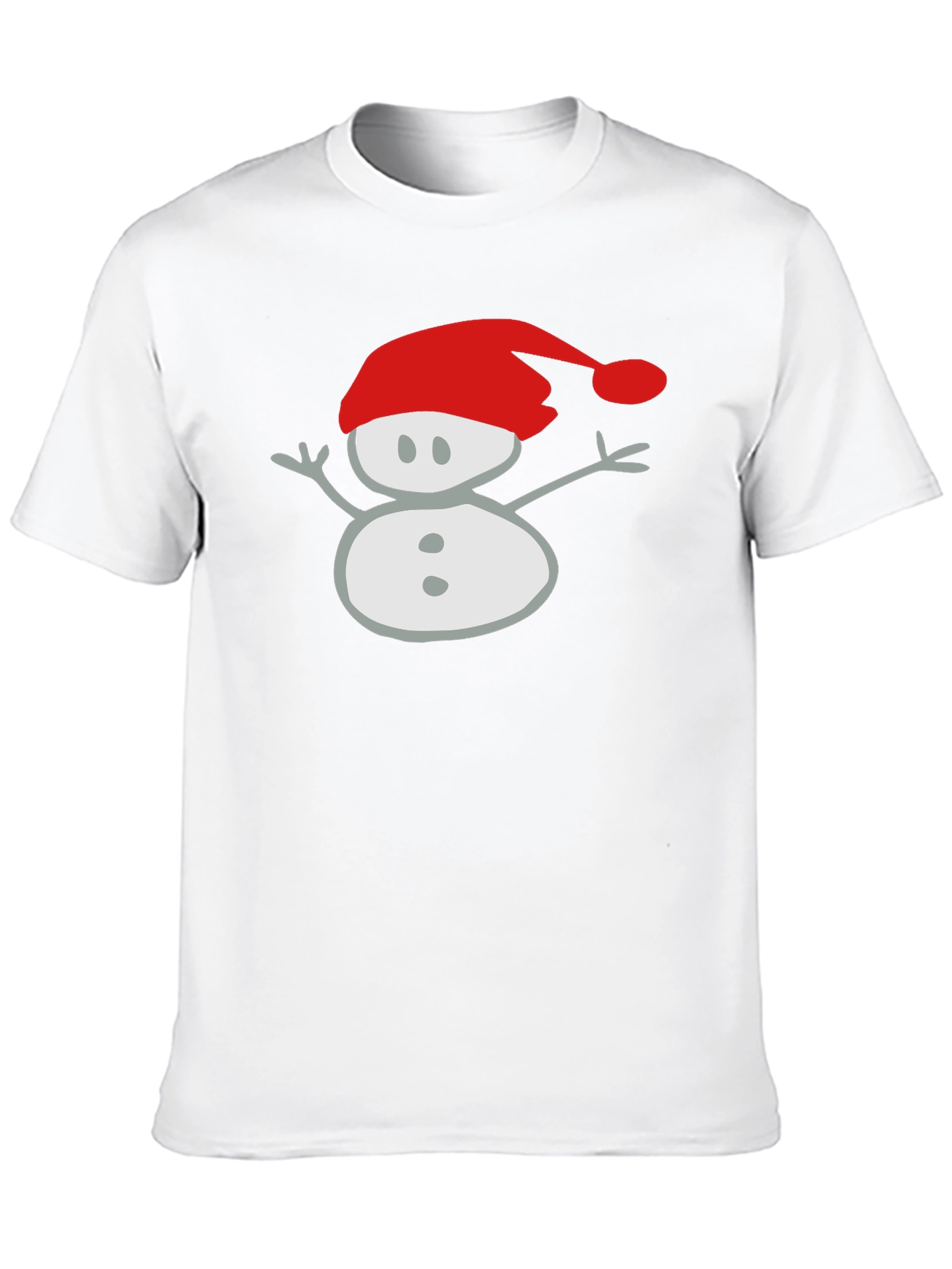 Festive Snowman Graphic Tee - Holiday Style