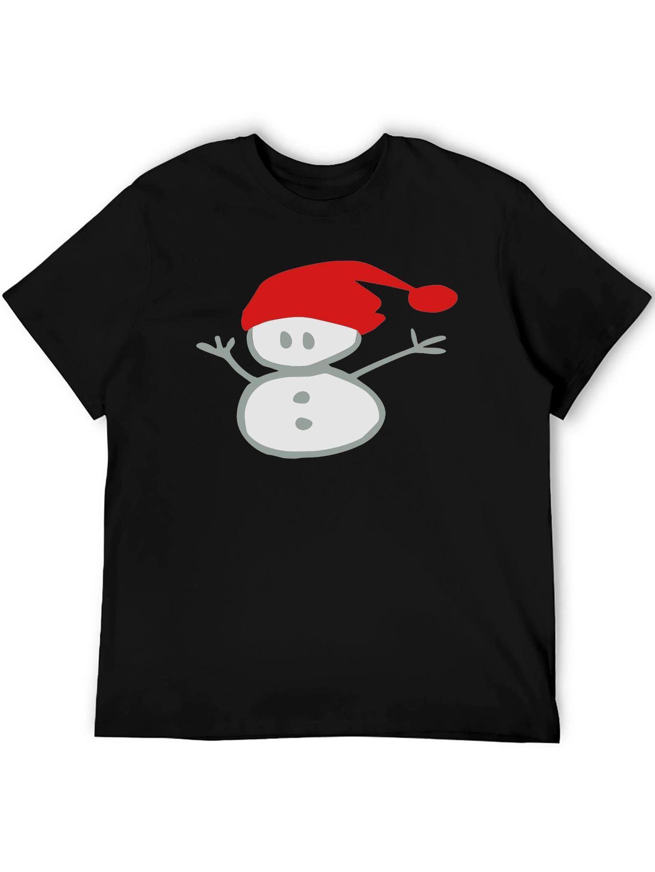 Festive Snowman Graphic Tee - Holiday Style