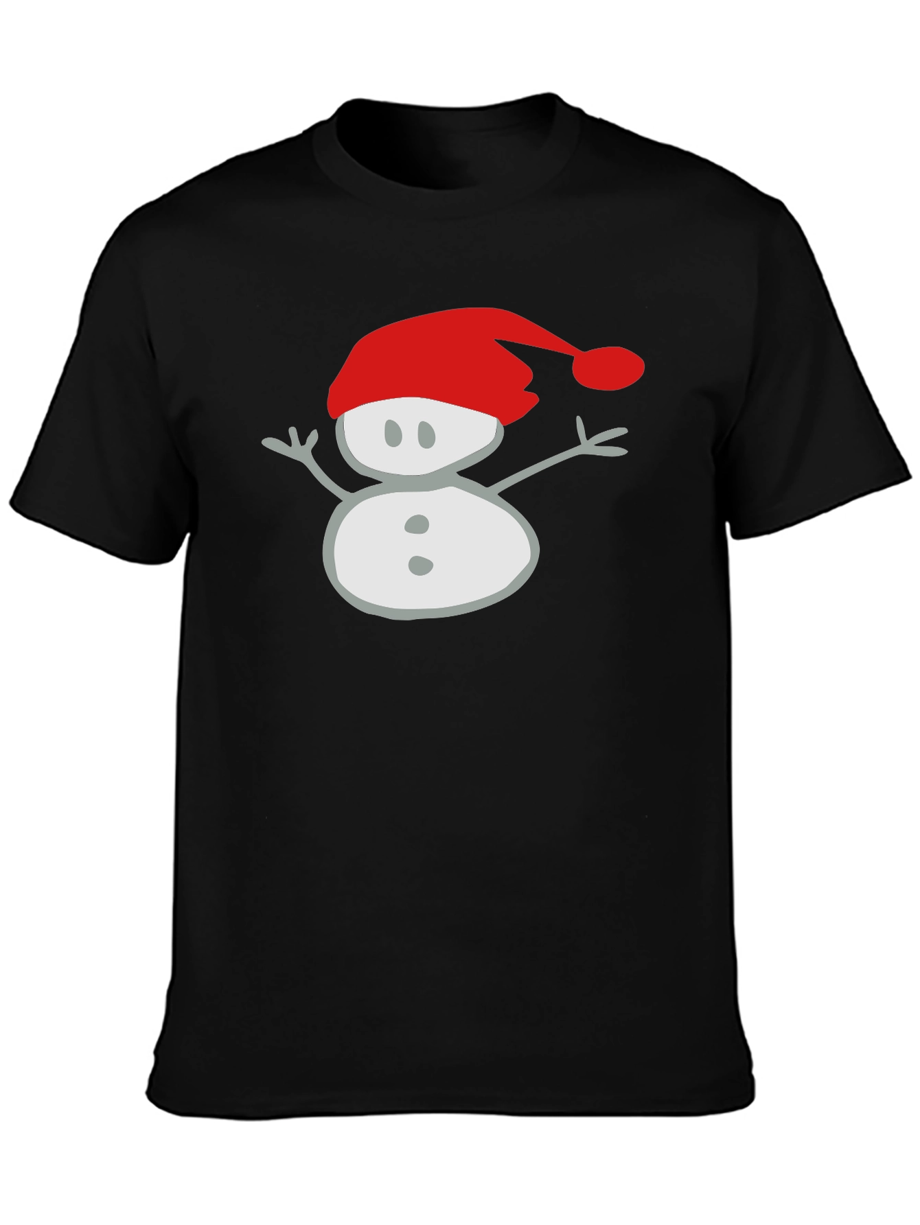 Festive Snowman Graphic Tee - Holiday Style