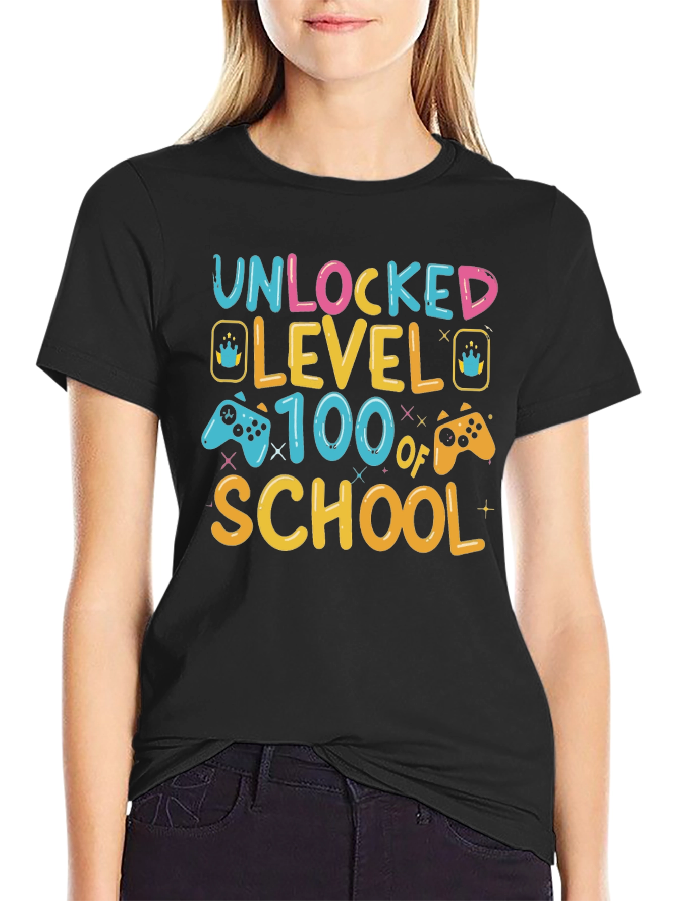 Unlocked Level 100 of School T-Shirt