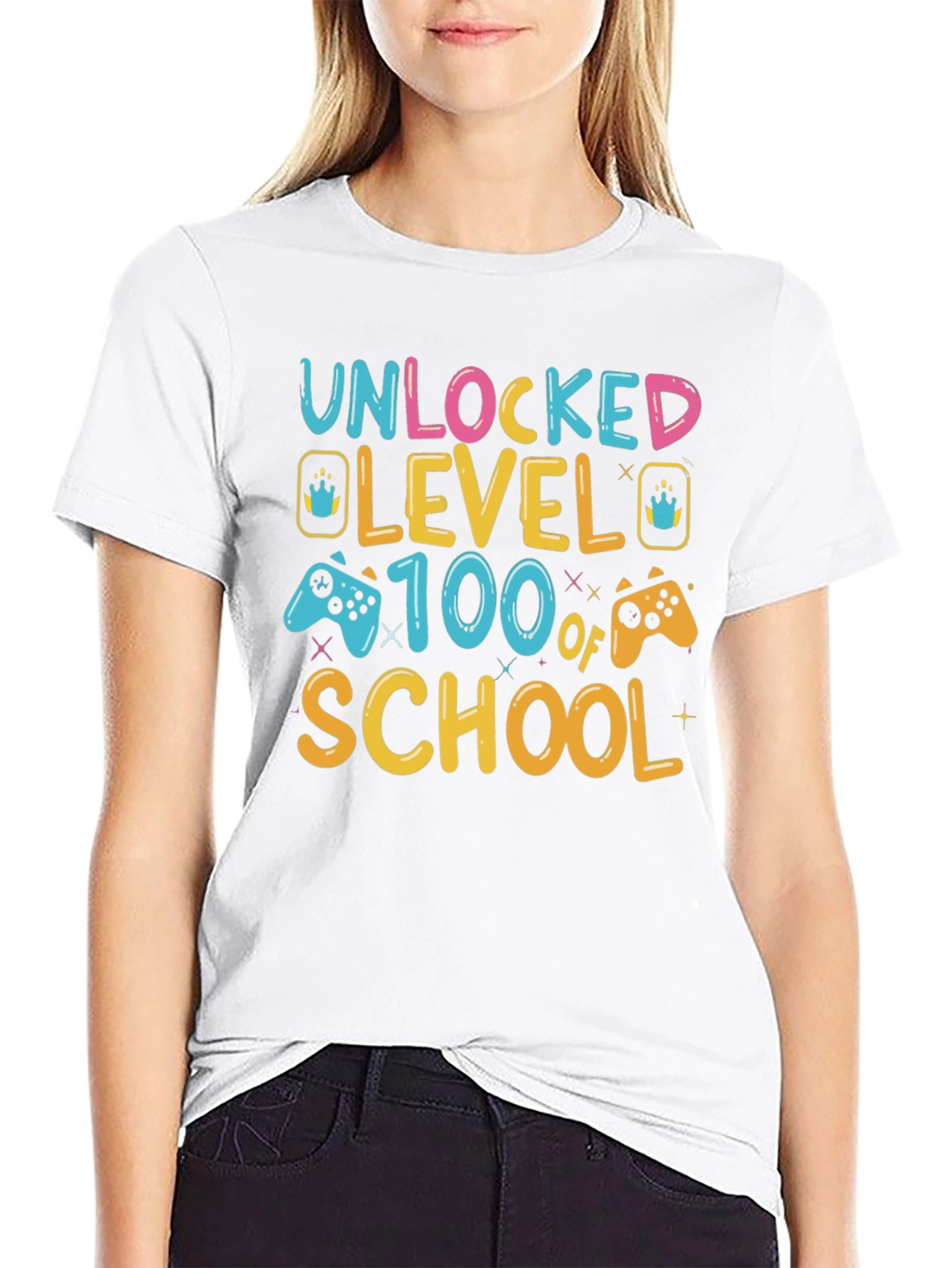 Unlocked Level 100 of School T-Shirt